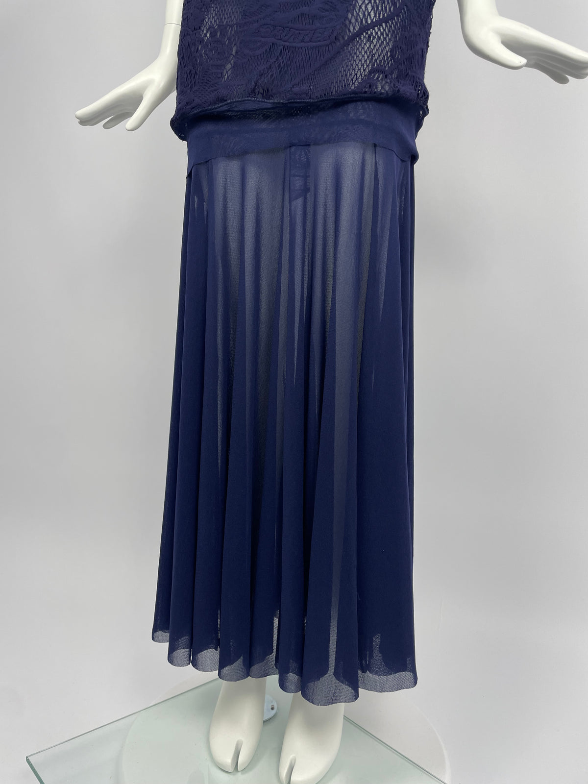 Jean Paul Gaultier S/S 2008 laser cut maxi skirt