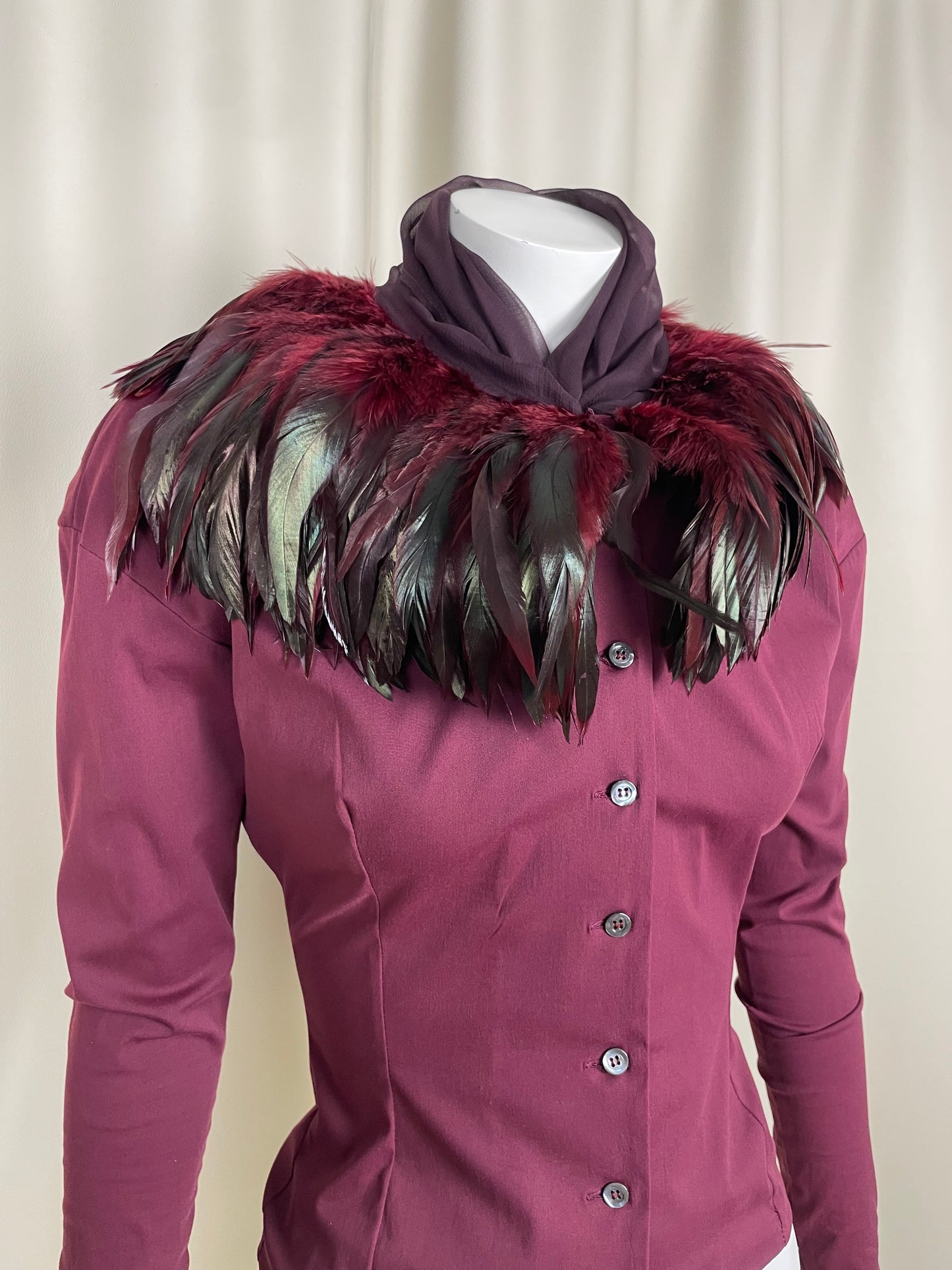 Dolce & Gabbana F/W 1990 Feather Shirt
