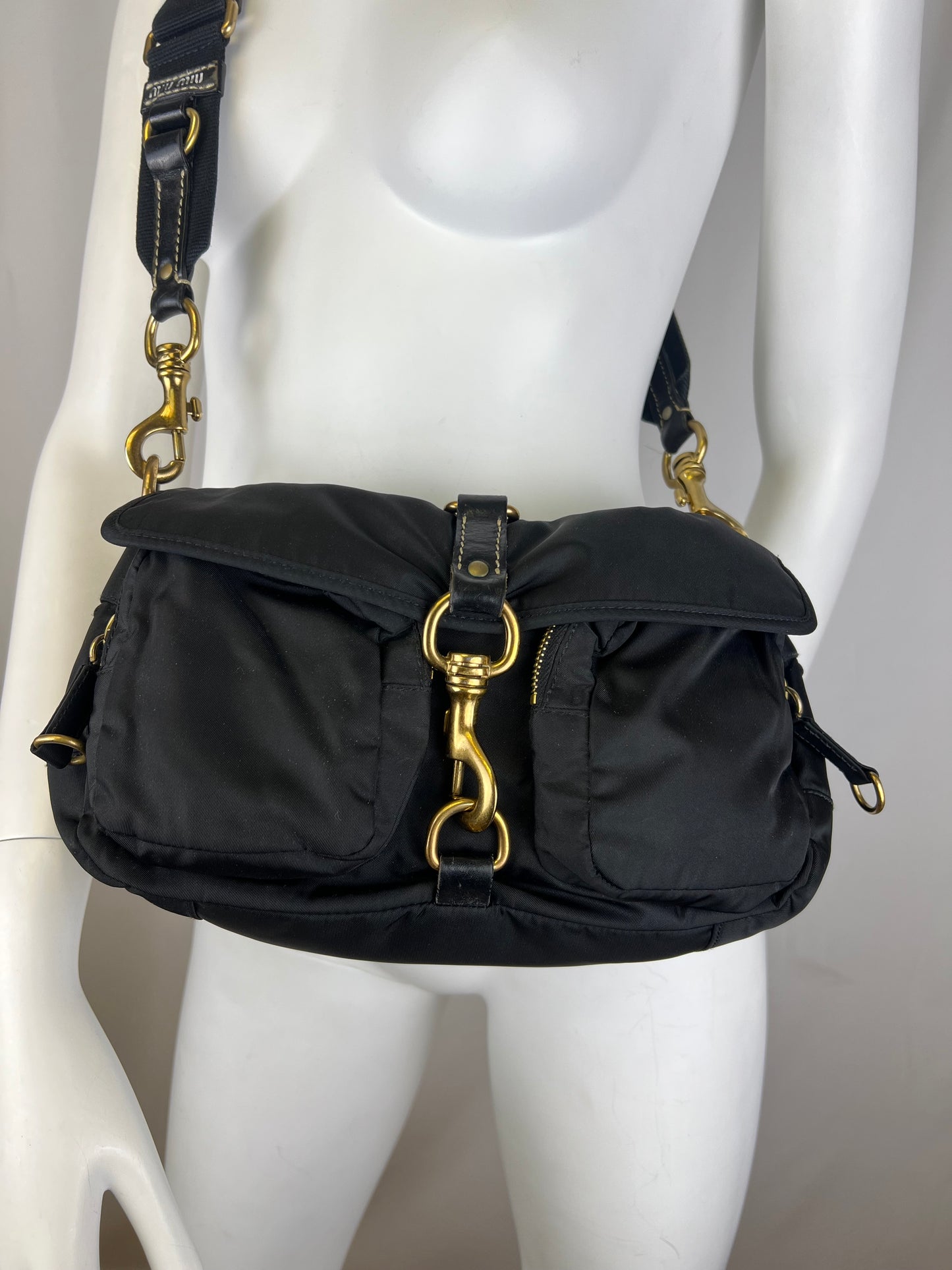 Miu Miu Nylon Shoulder Bag