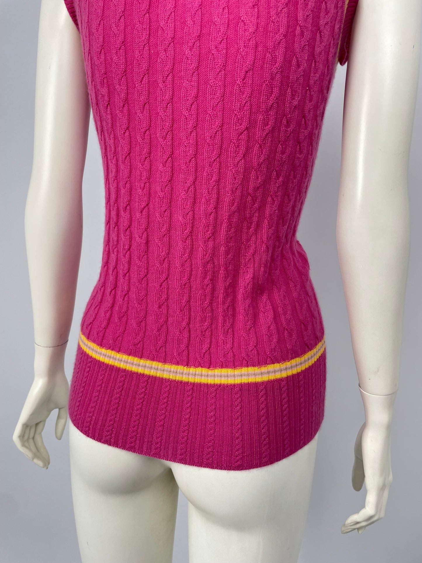Dior by John Galliano F/W 2004 V neck knit vest.