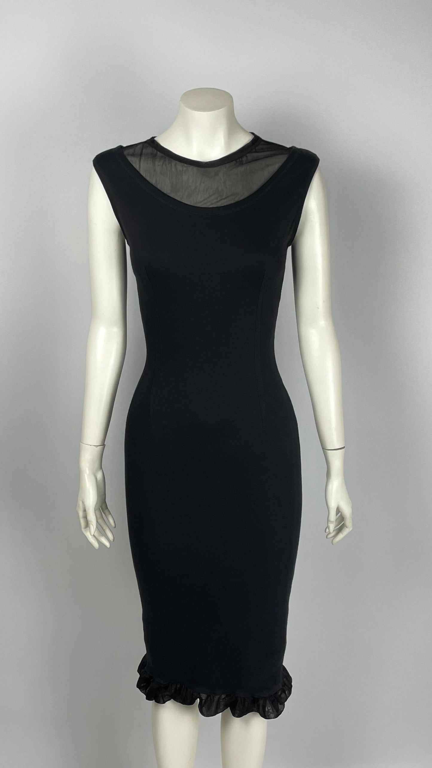 Dolce & Gabbana Early 1990’s  Sheath Double Layer Dress