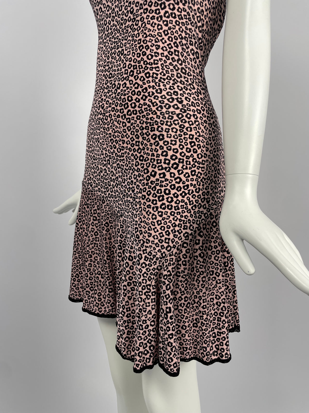 Blumarine 2000's Pink cheetah mini dress