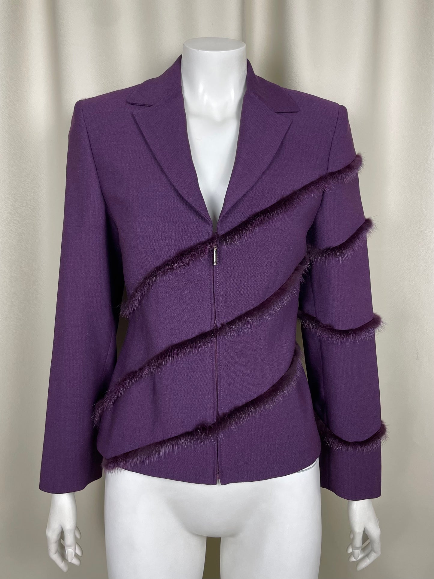 Gianni Versace Couture Fur Blazer