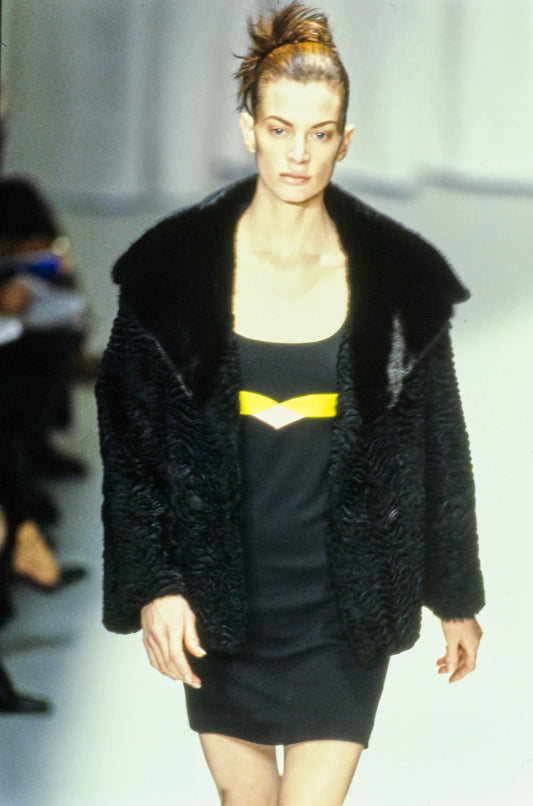 Gianni Versace F/W 1997 Color Block Dress.