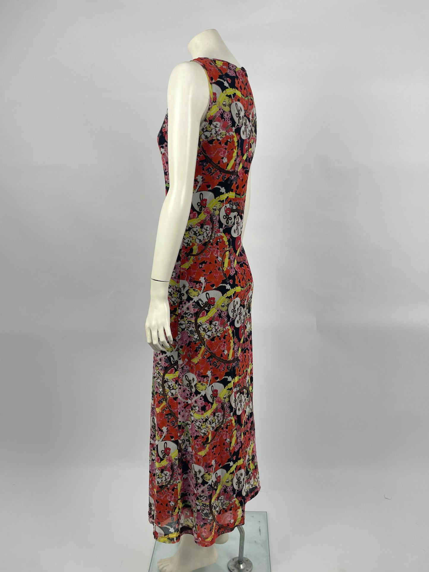 Christian Lacroix 1990’s Printed mesh dress