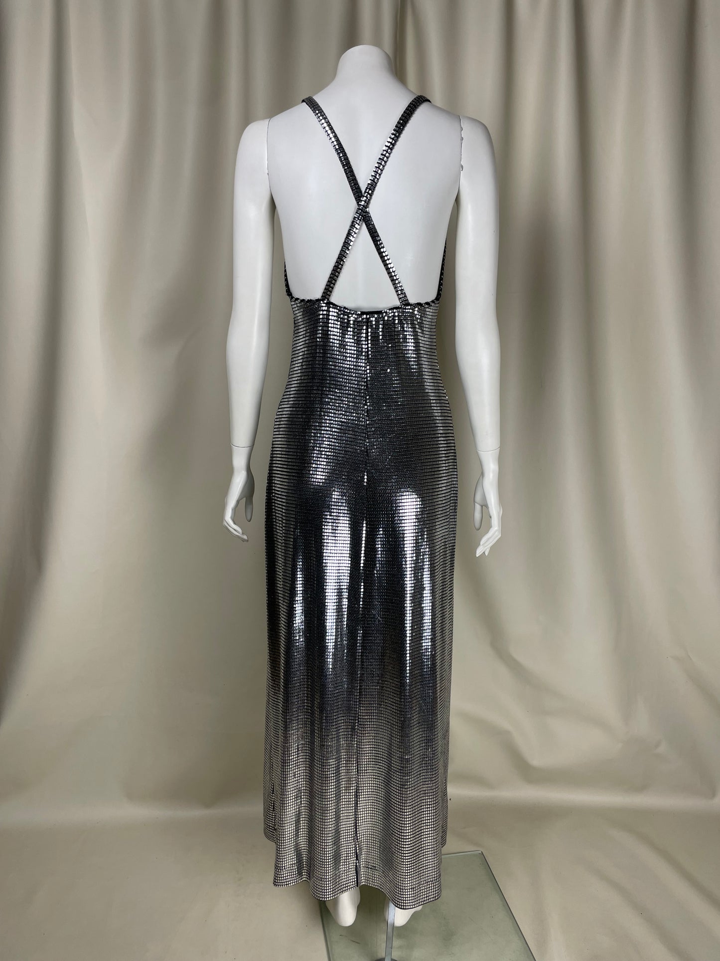 Paco Rabanne F/W 1995 Metallic Dress