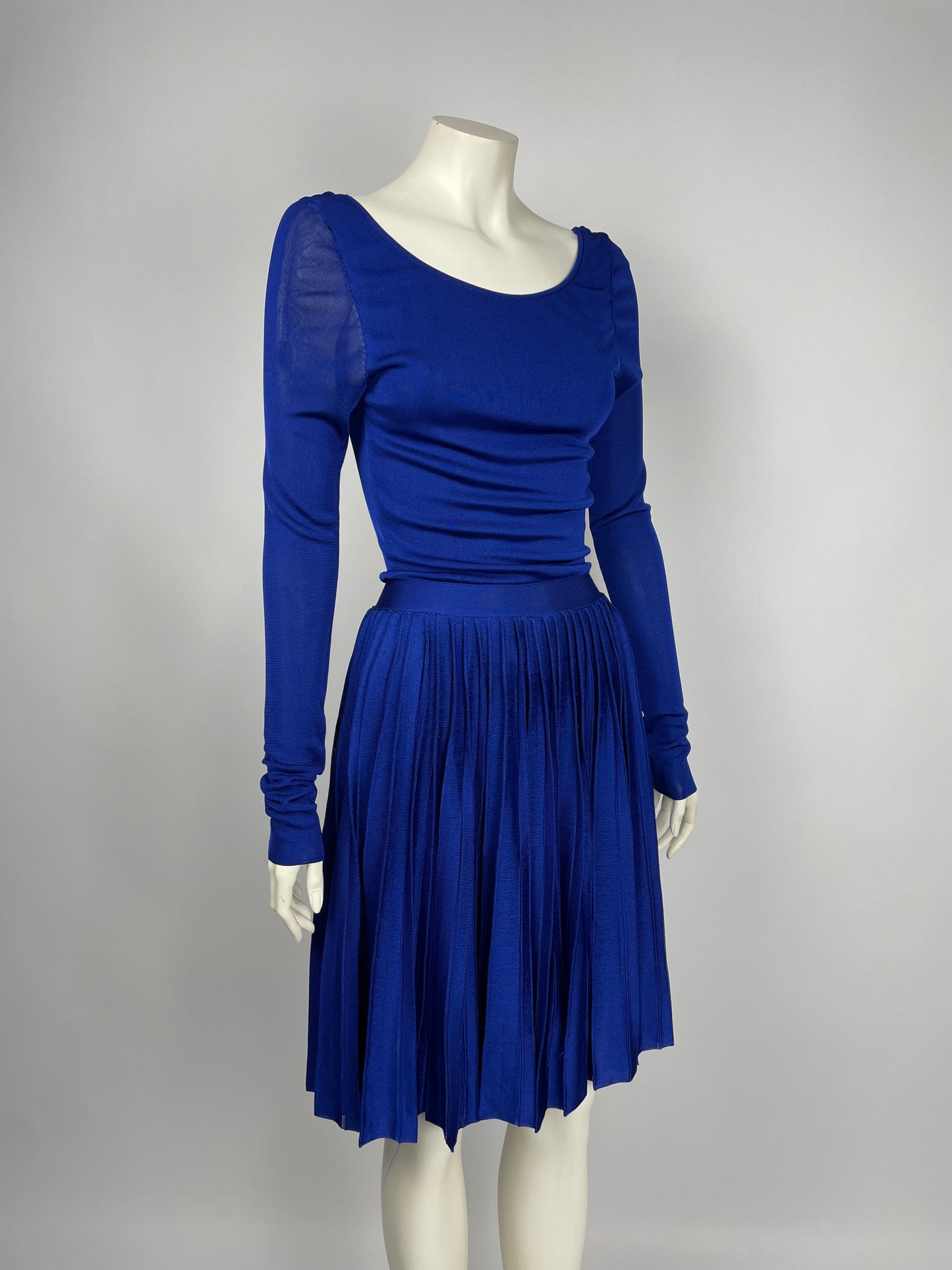 Dior cruise 2012 heavy knit pleated dress.