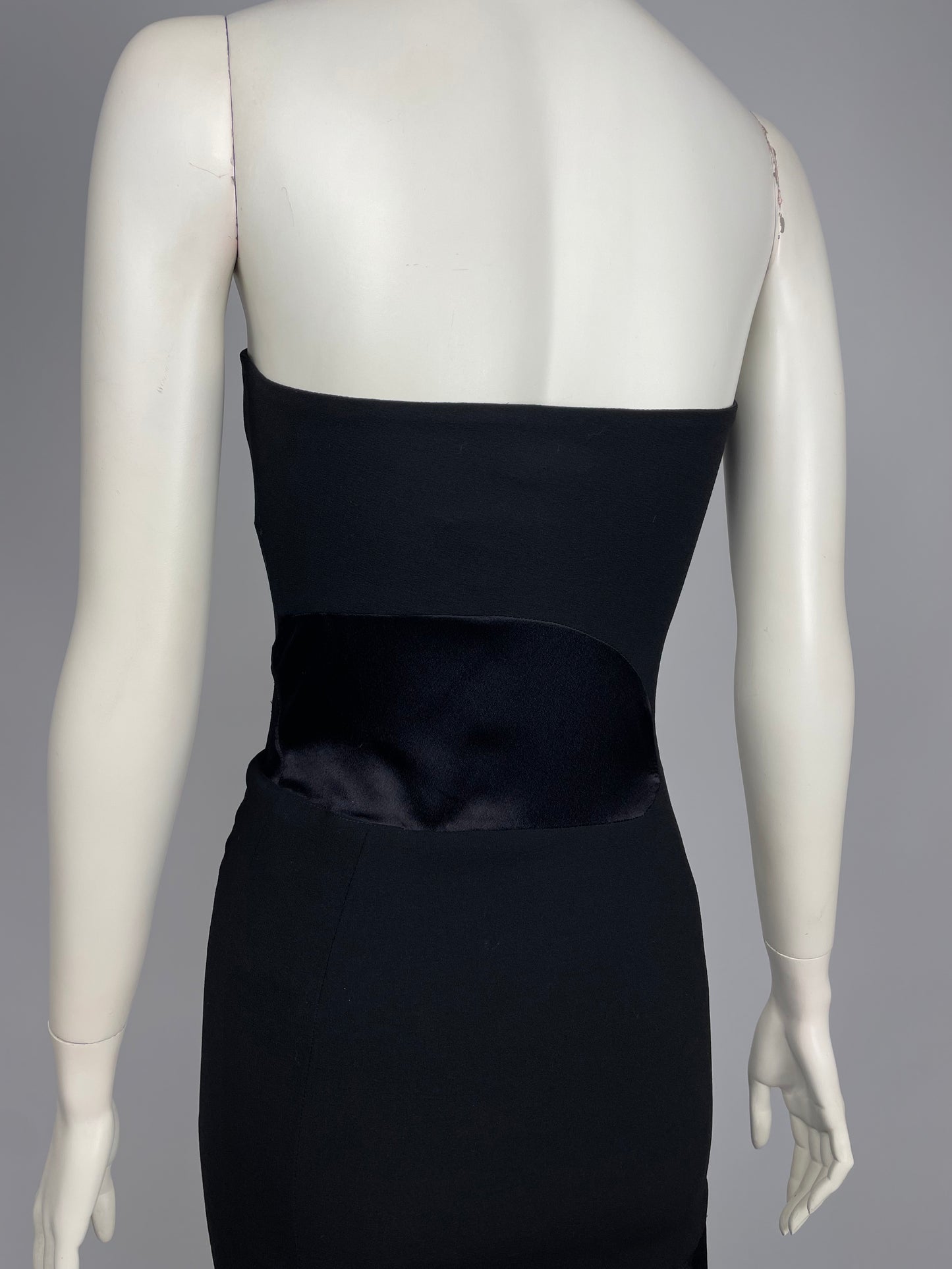 Gianni Versace Couture S/S 1998 two tone dress.