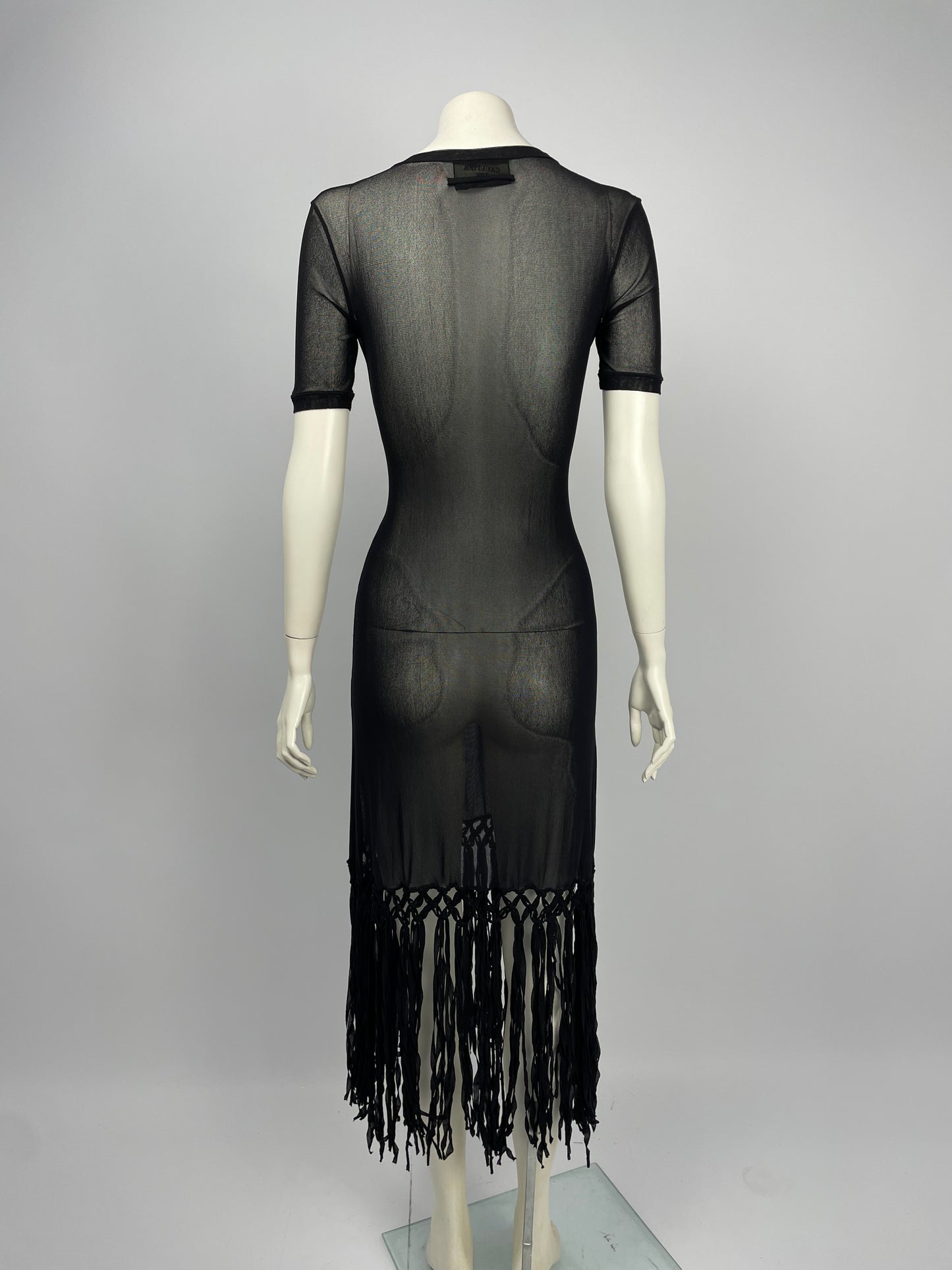 Jean Paul Gaultier 1990’s Fringes mesh maxi dress.