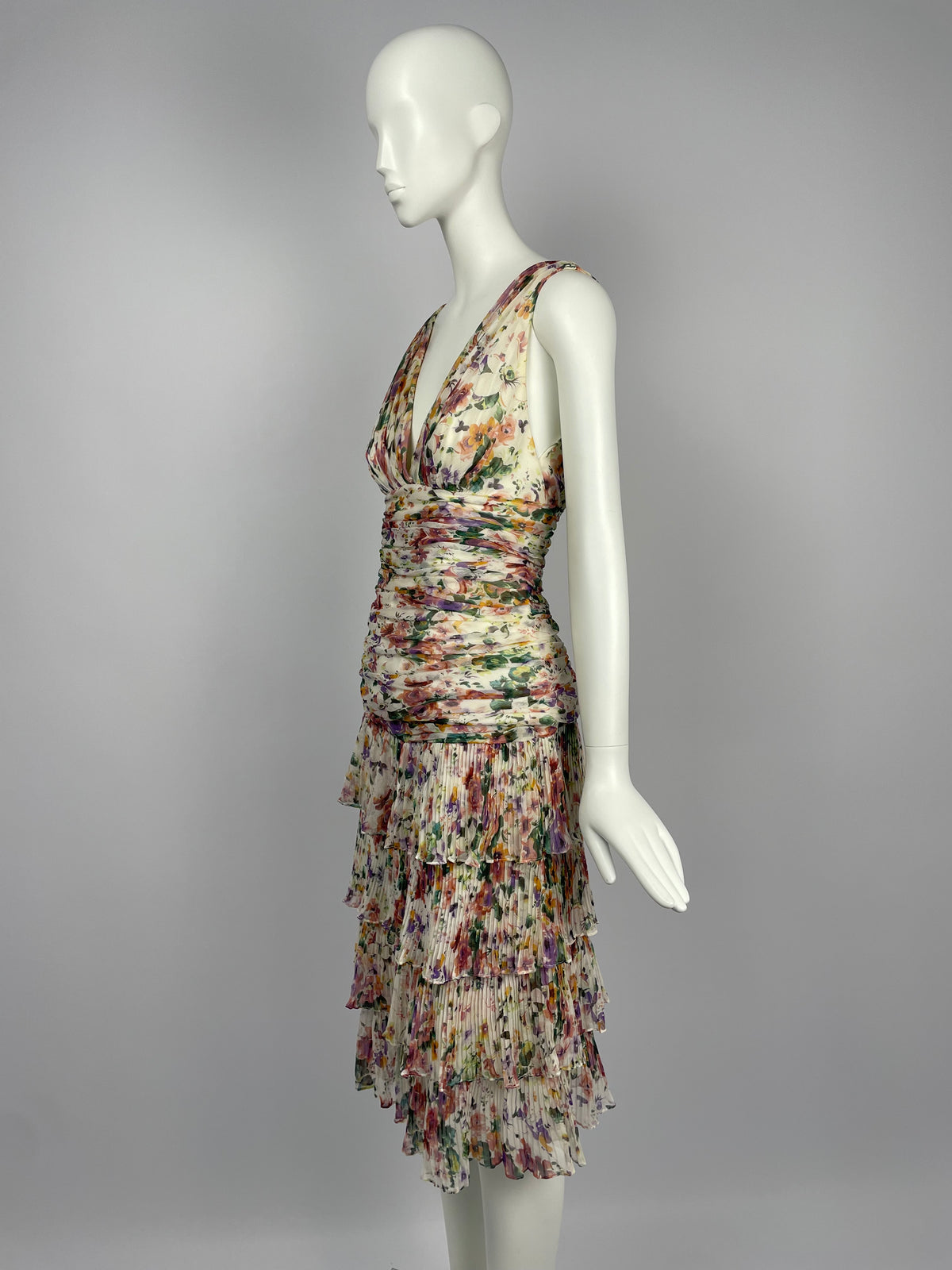 Georges Rech 2000’s gathered silk summer set