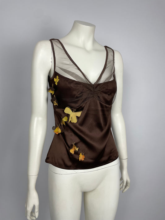 John Galliano F/W 2005 silk butterfly top