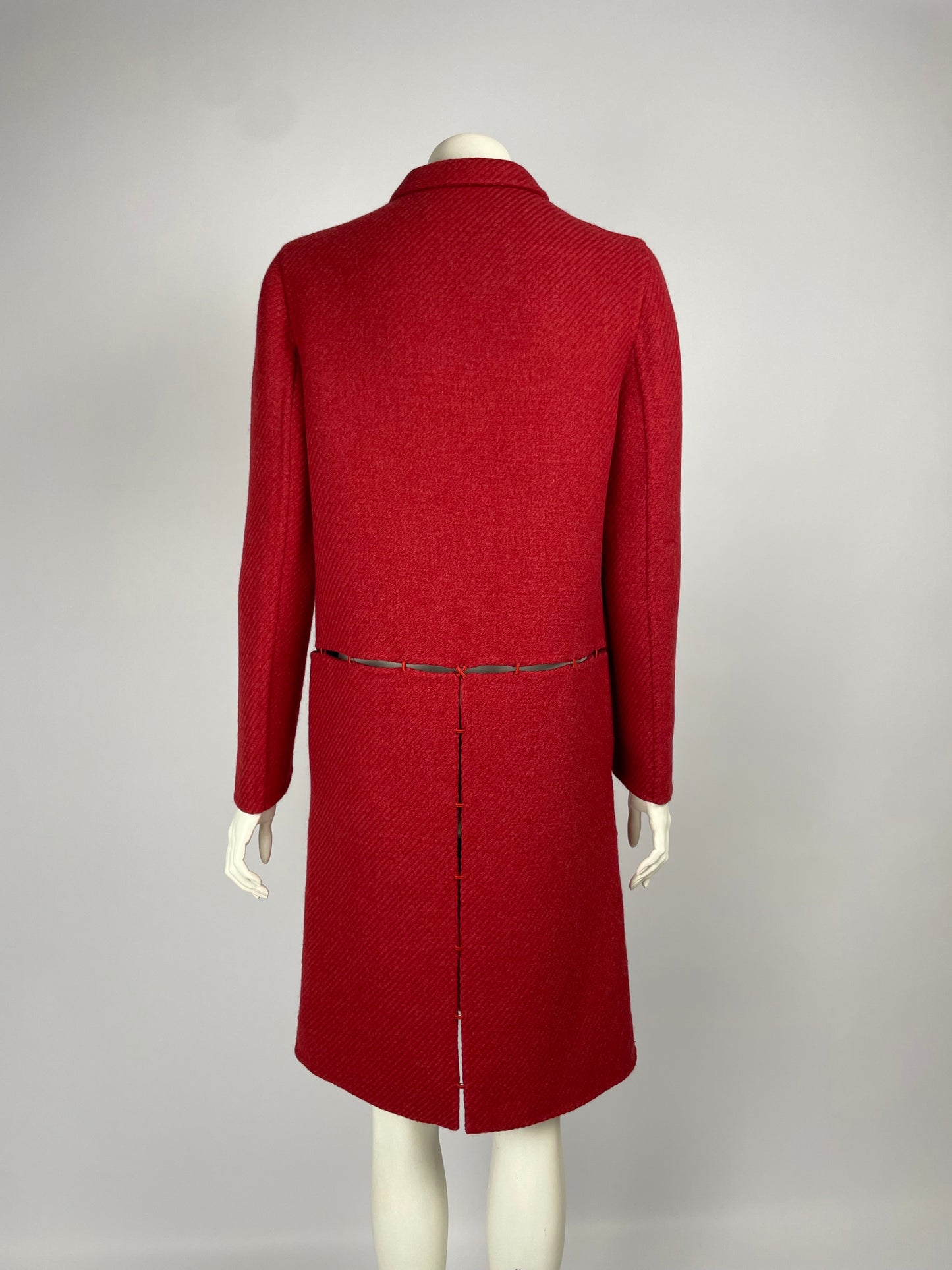 Prada F/W 1998 Chain Stitch Wool Coat