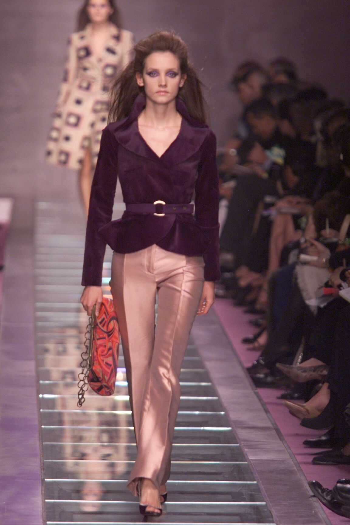 Gianni Versace F/W 2000 Purple belt jacket