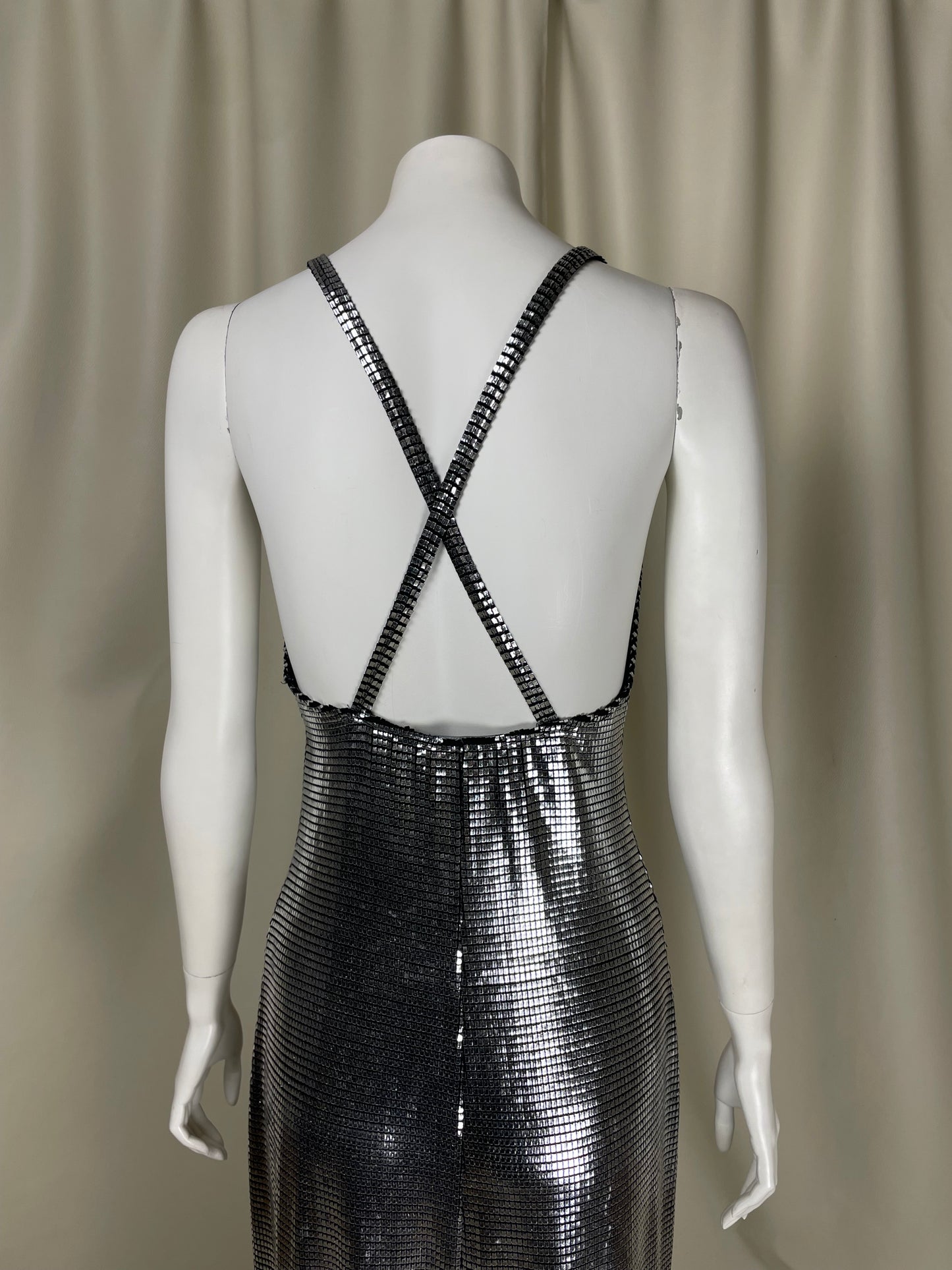 Paco Rabanne F/W 1995 Metallic Dress
