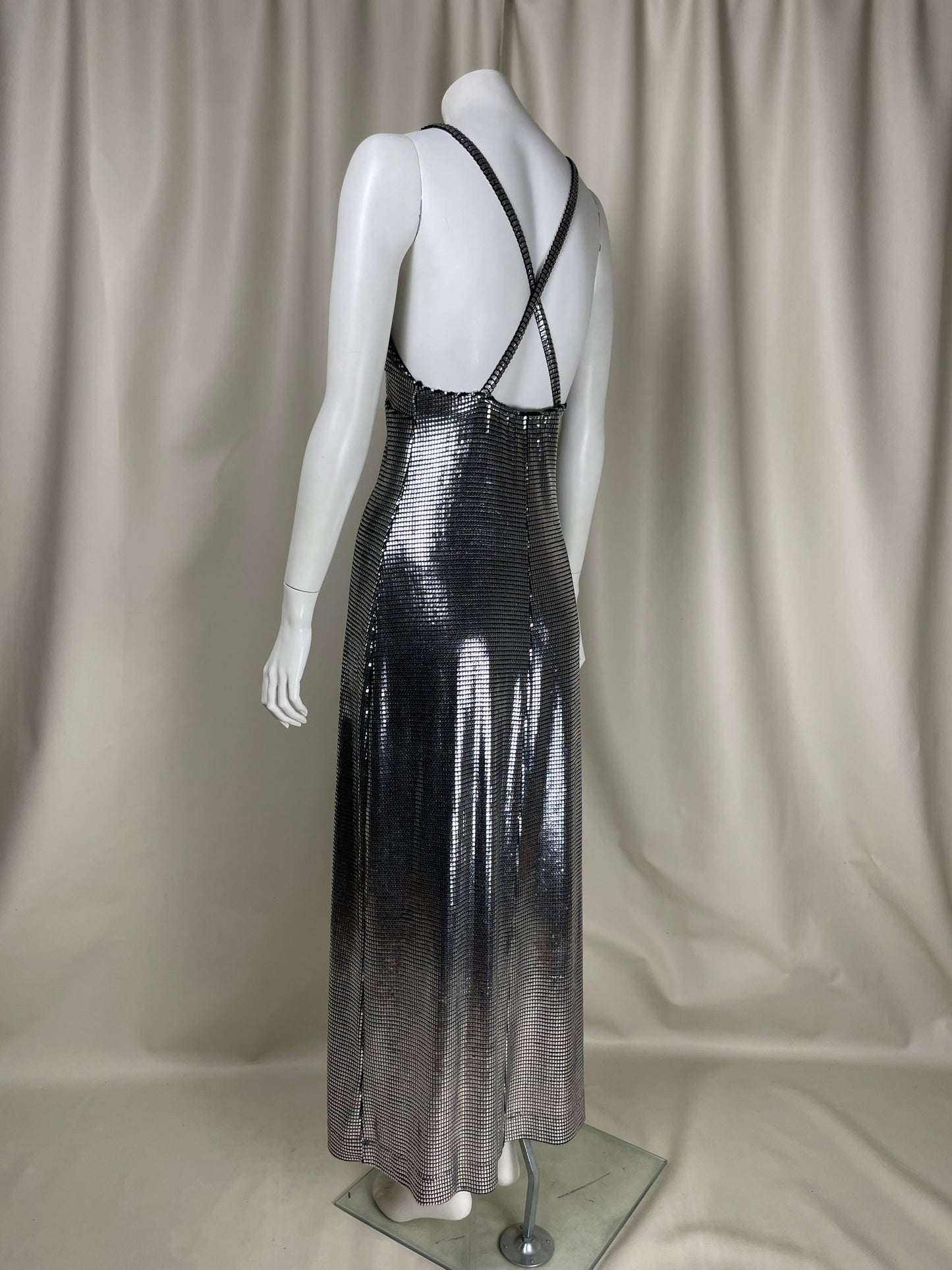 Paco Rabanne F/W 1995 Metallic Dress