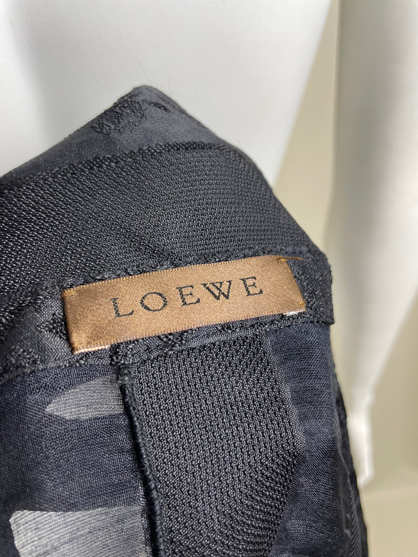 Loewe 2000’s acrylic and silk see-through shirt (S)