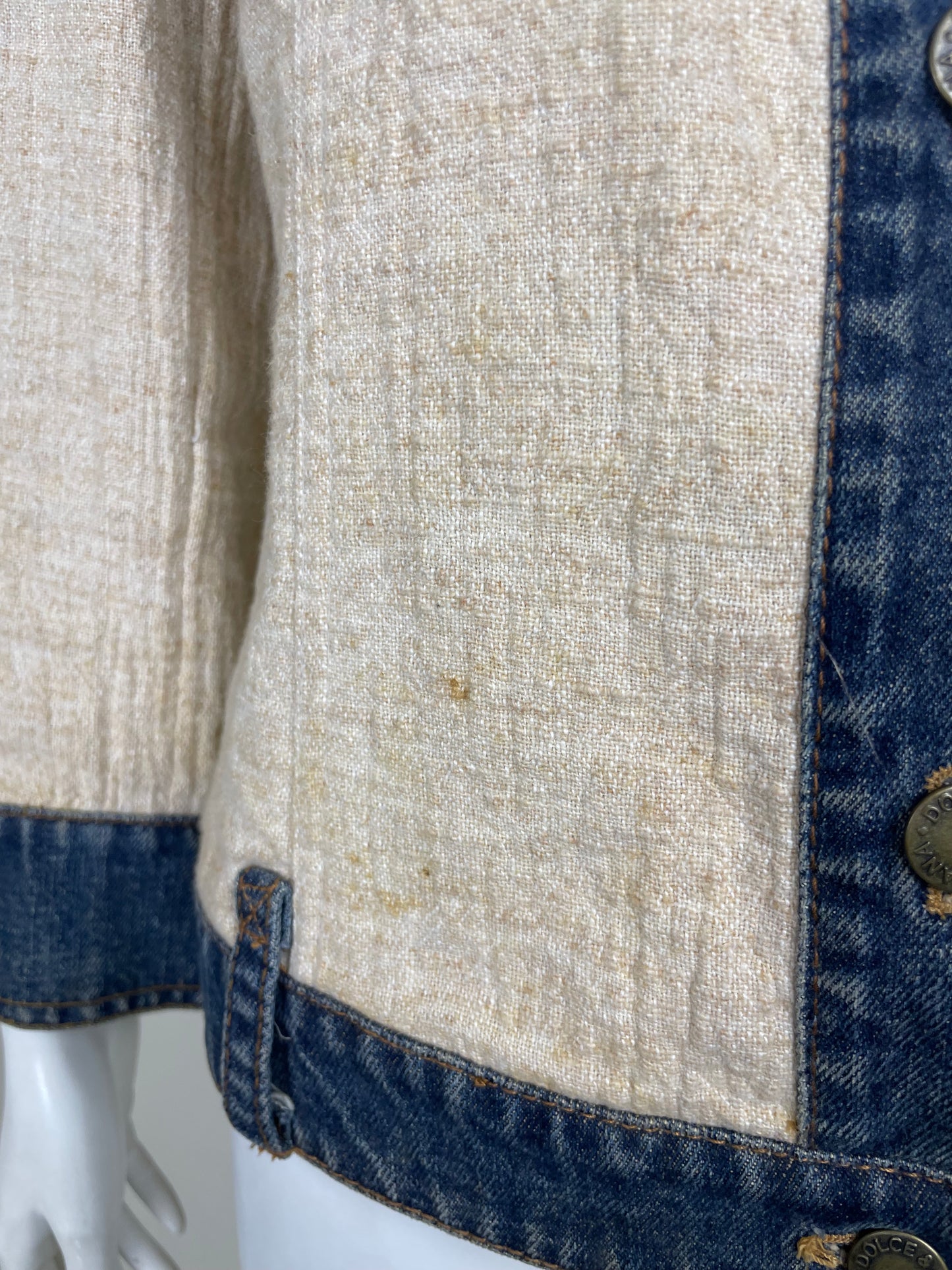Dolce Gabbana Linen & Denim Jacket (M)