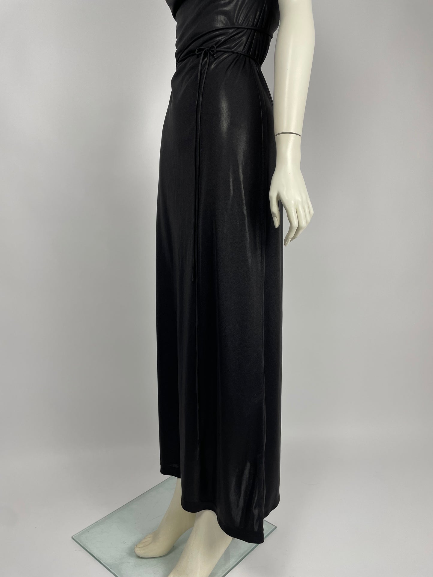 Plein Sud 1990’s Glittery bondage maxi dress