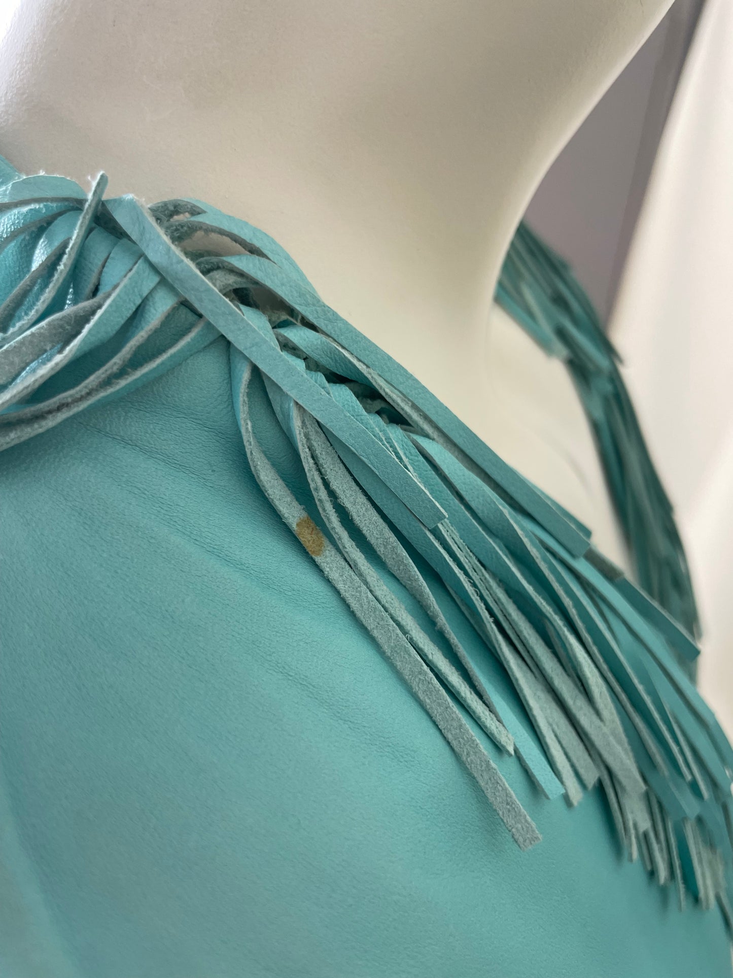 Gianni Versace S/S 2002 Fringes Leather Blazer (M)