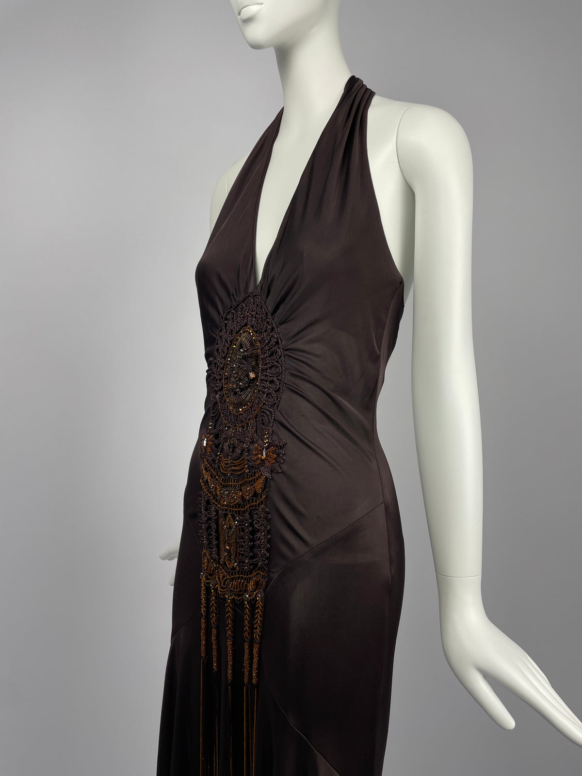 Gai Mattiolo Couture 1990’s totem gown