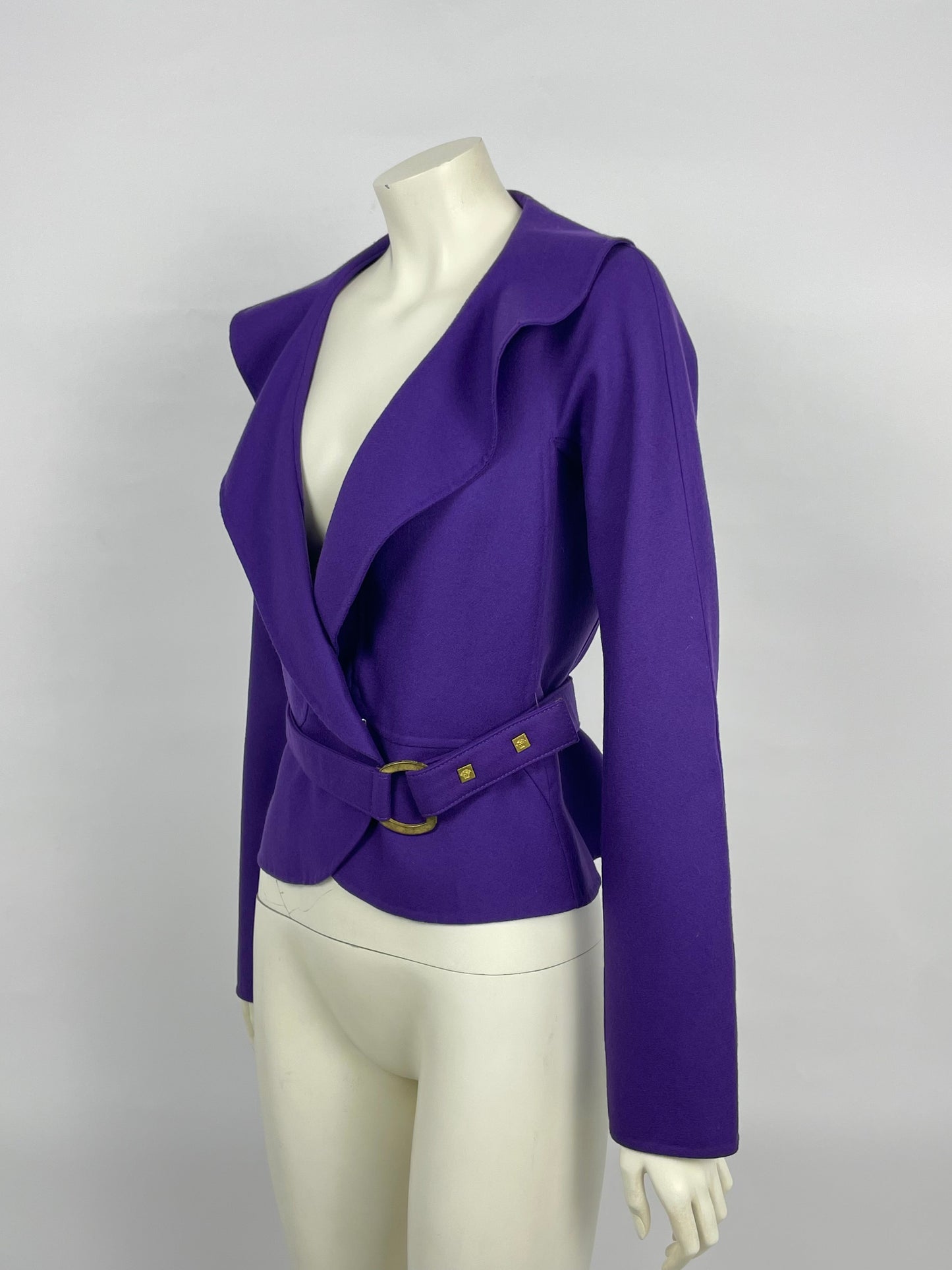Gianni Versace F/W 2000 Purple belt jacket