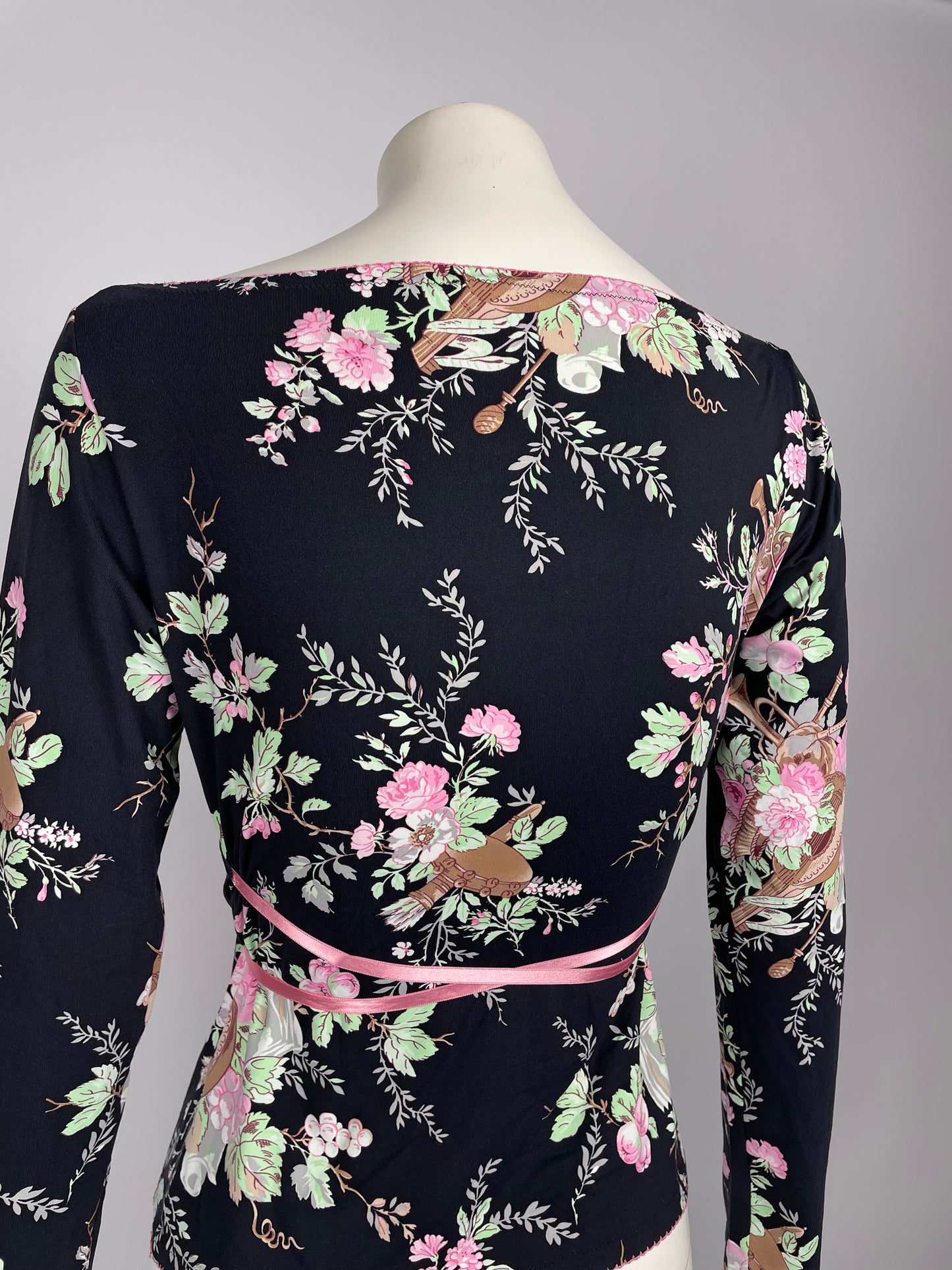 Blumarine 2000’s Flower print blouse
