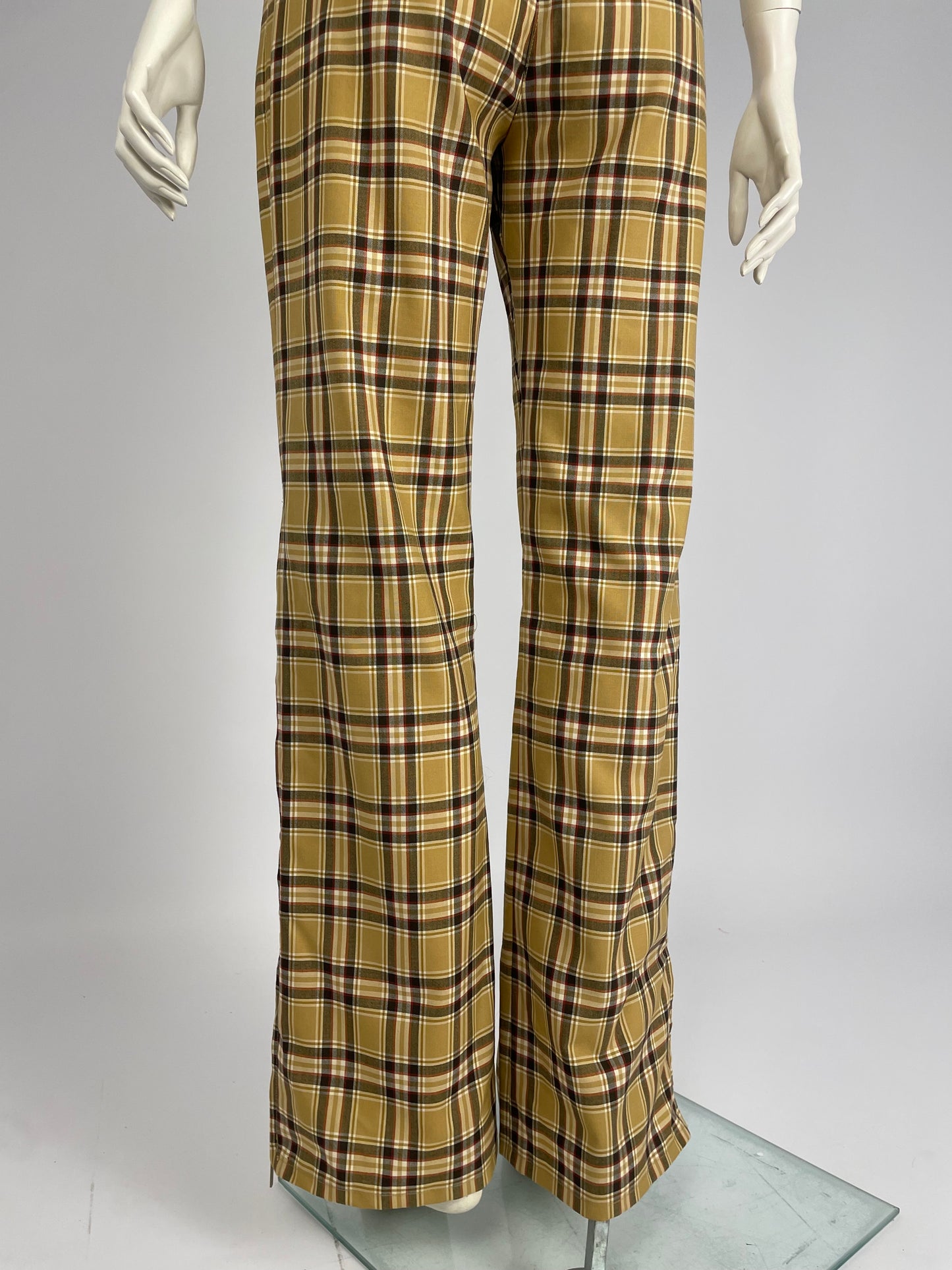 Dior by John Galliano F/W 2001 squared print pants.