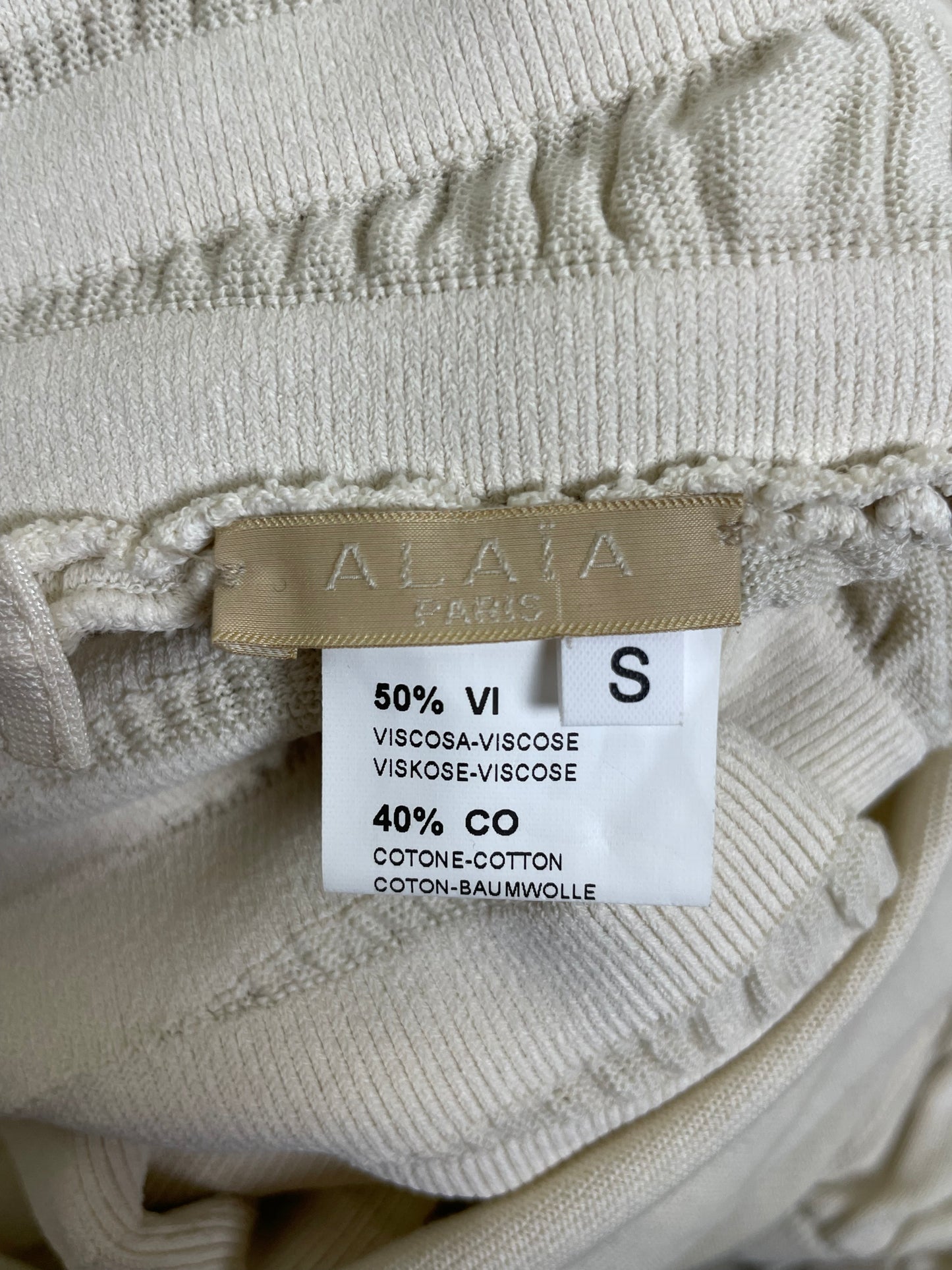 Alaia S/S 2009 Gathered Knit Dress (S)