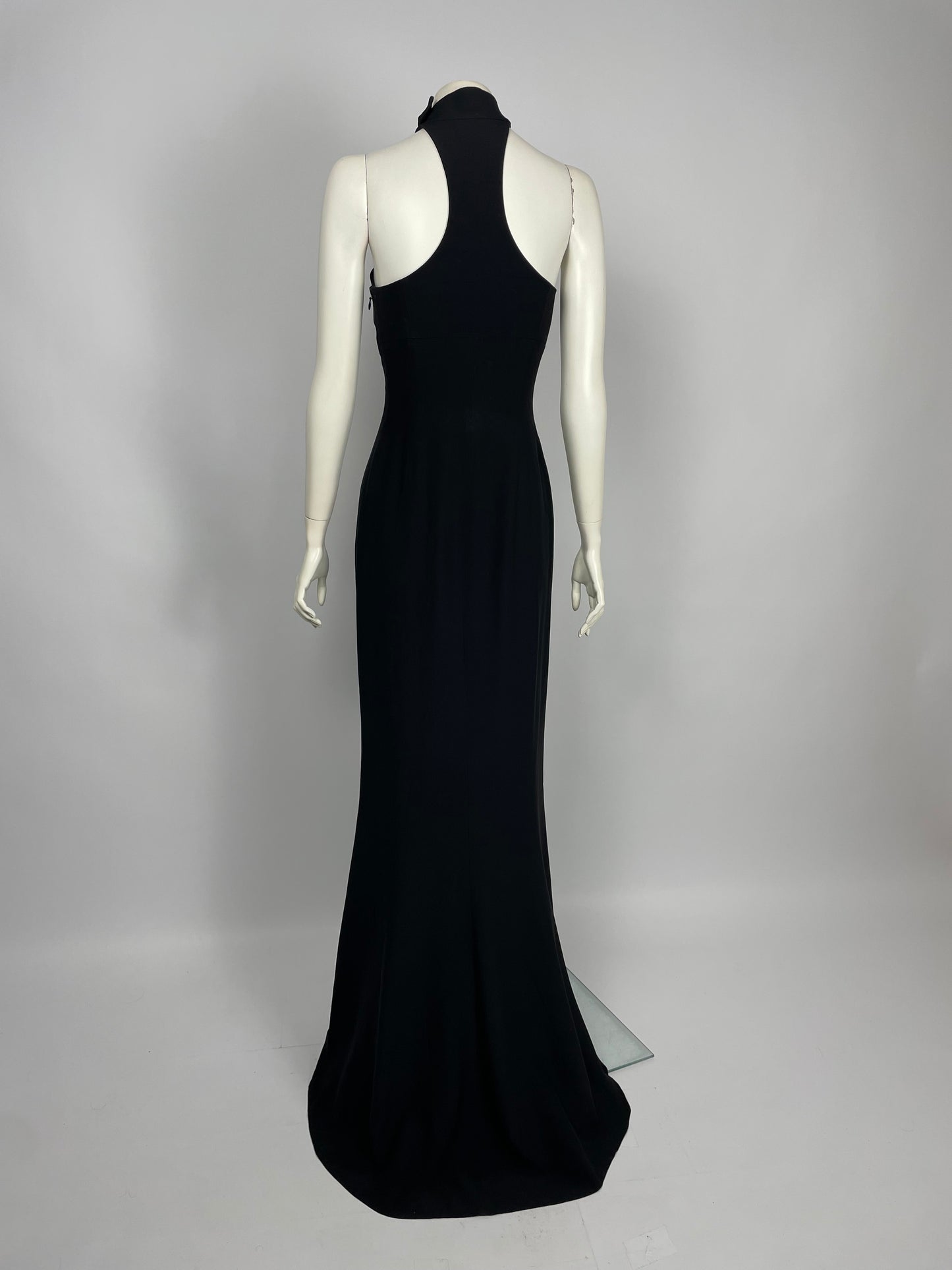 Claude Montana 1990’s metal fringes gown.