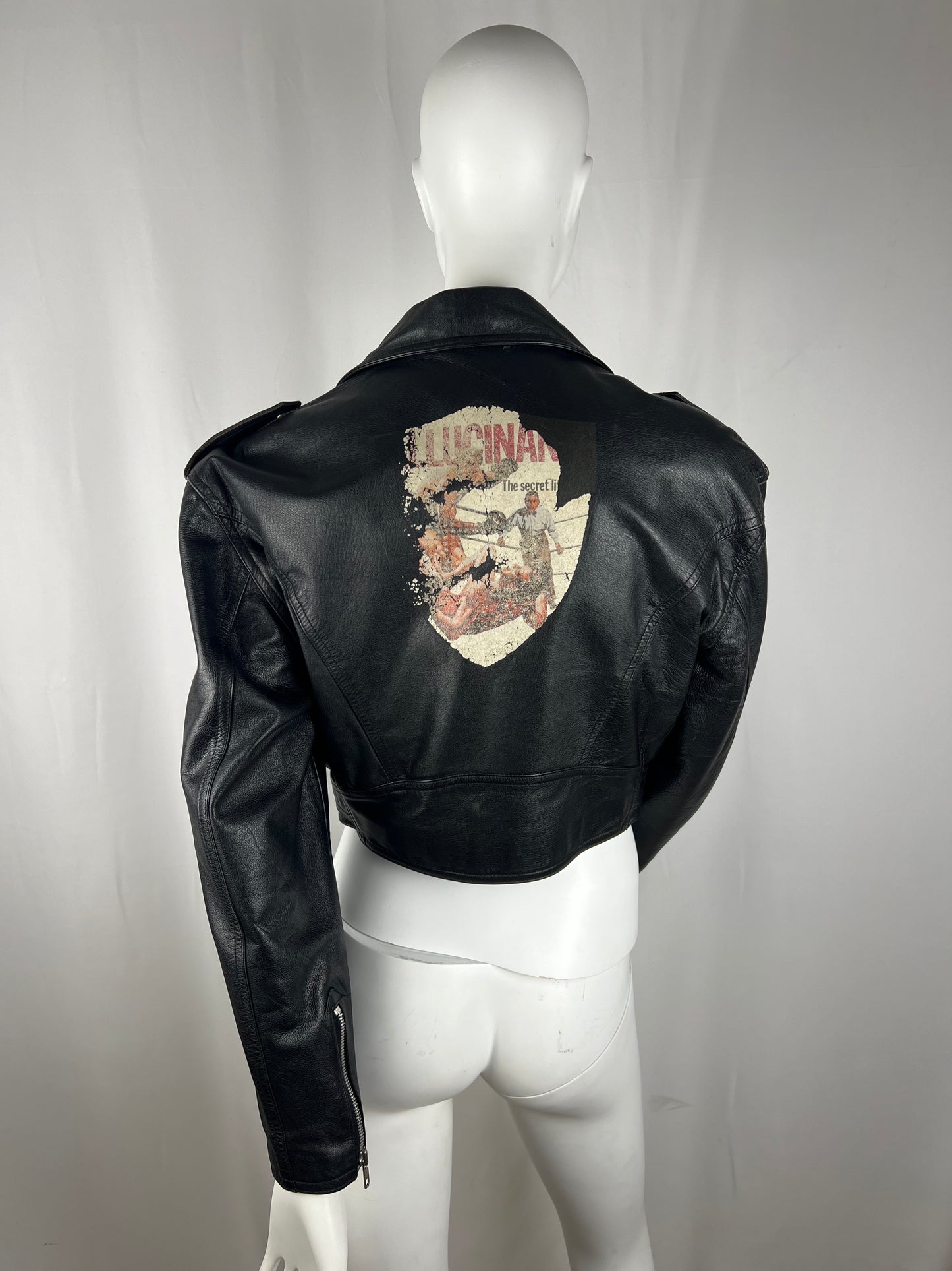 Junior Gaultier biker Leather Jacket (M)