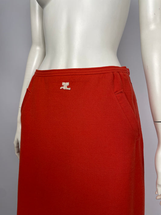 Courregès 1980’s maxi skirt.