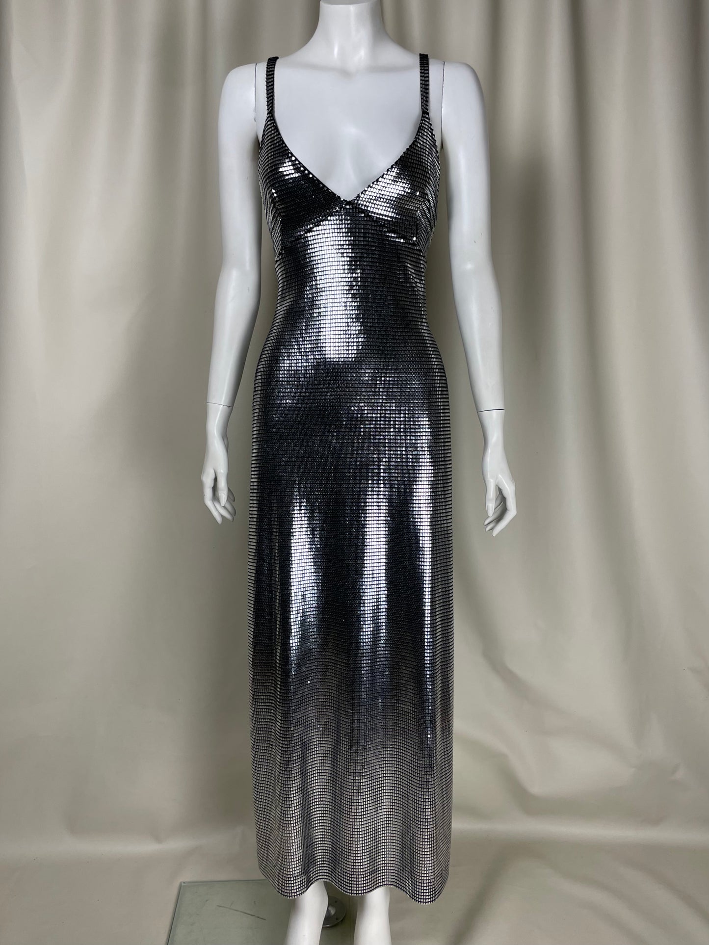 Paco Rabanne F/W 1995 Metallic Dress