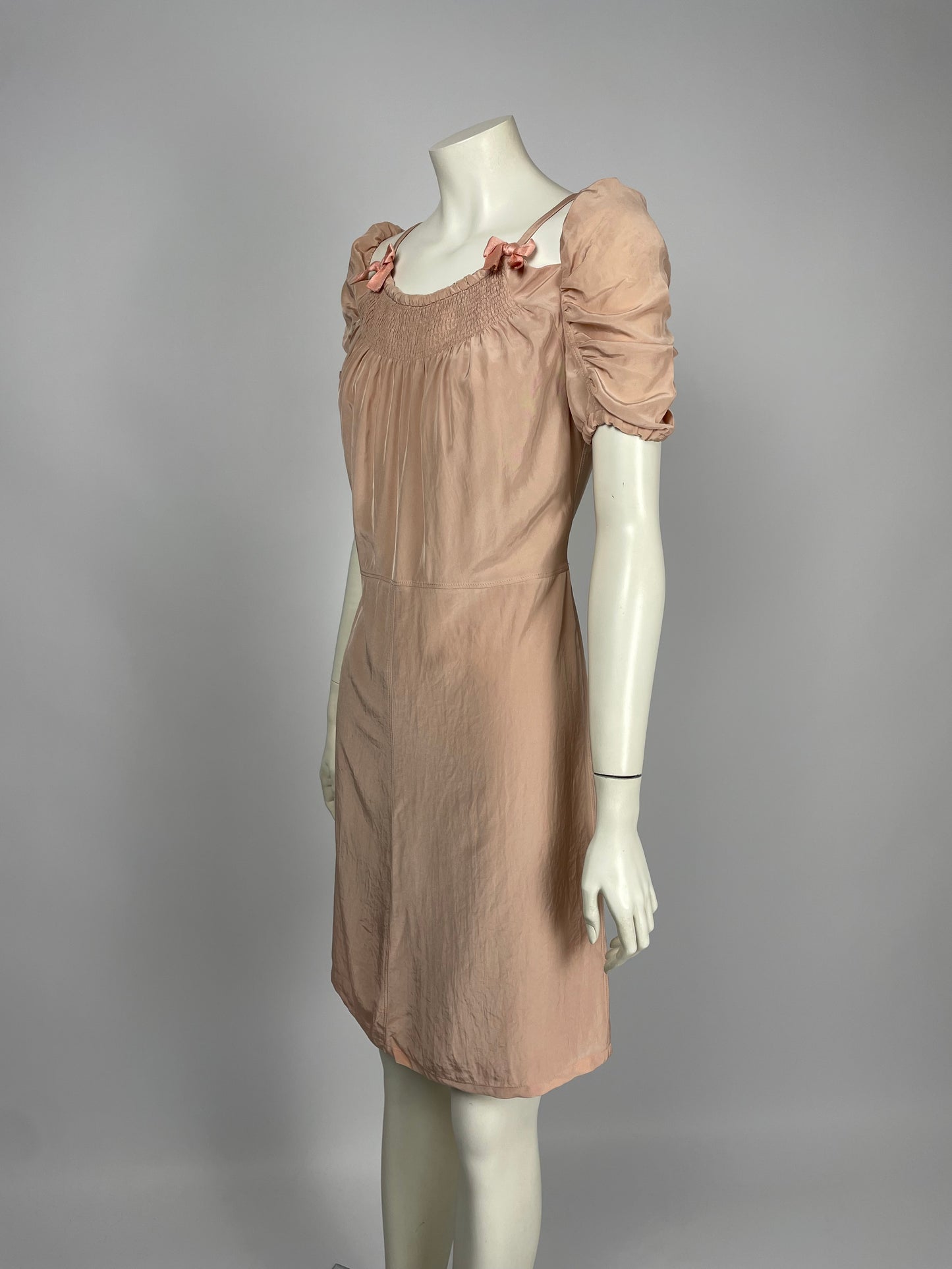 Prada 2007 Gathered ruffle dress.