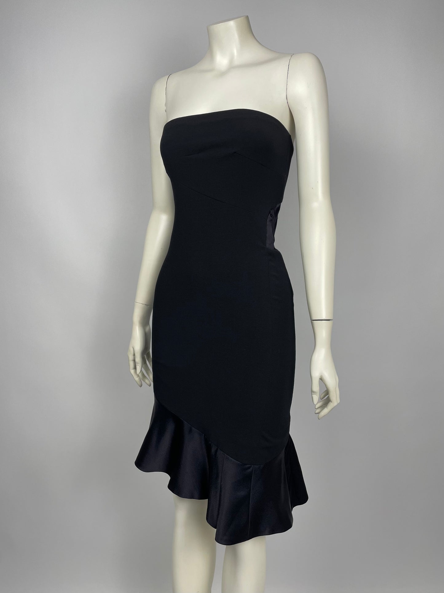 Gianni Versace Couture S/S 1998 two tone dress.