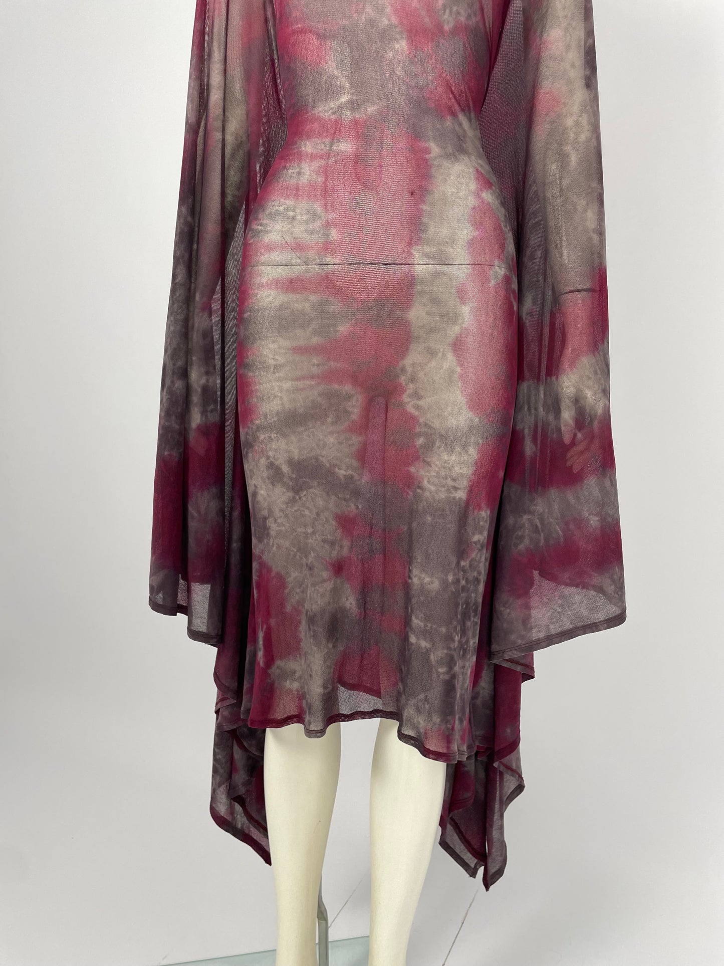 Plein Sud mesh cape dress