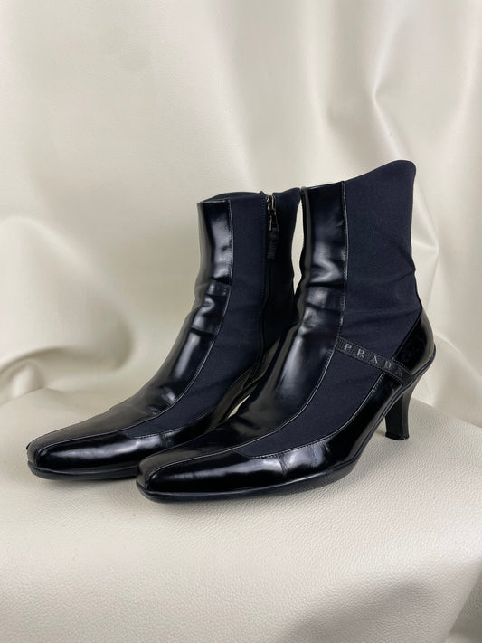 Prada Sport Heel Boots (38’5)