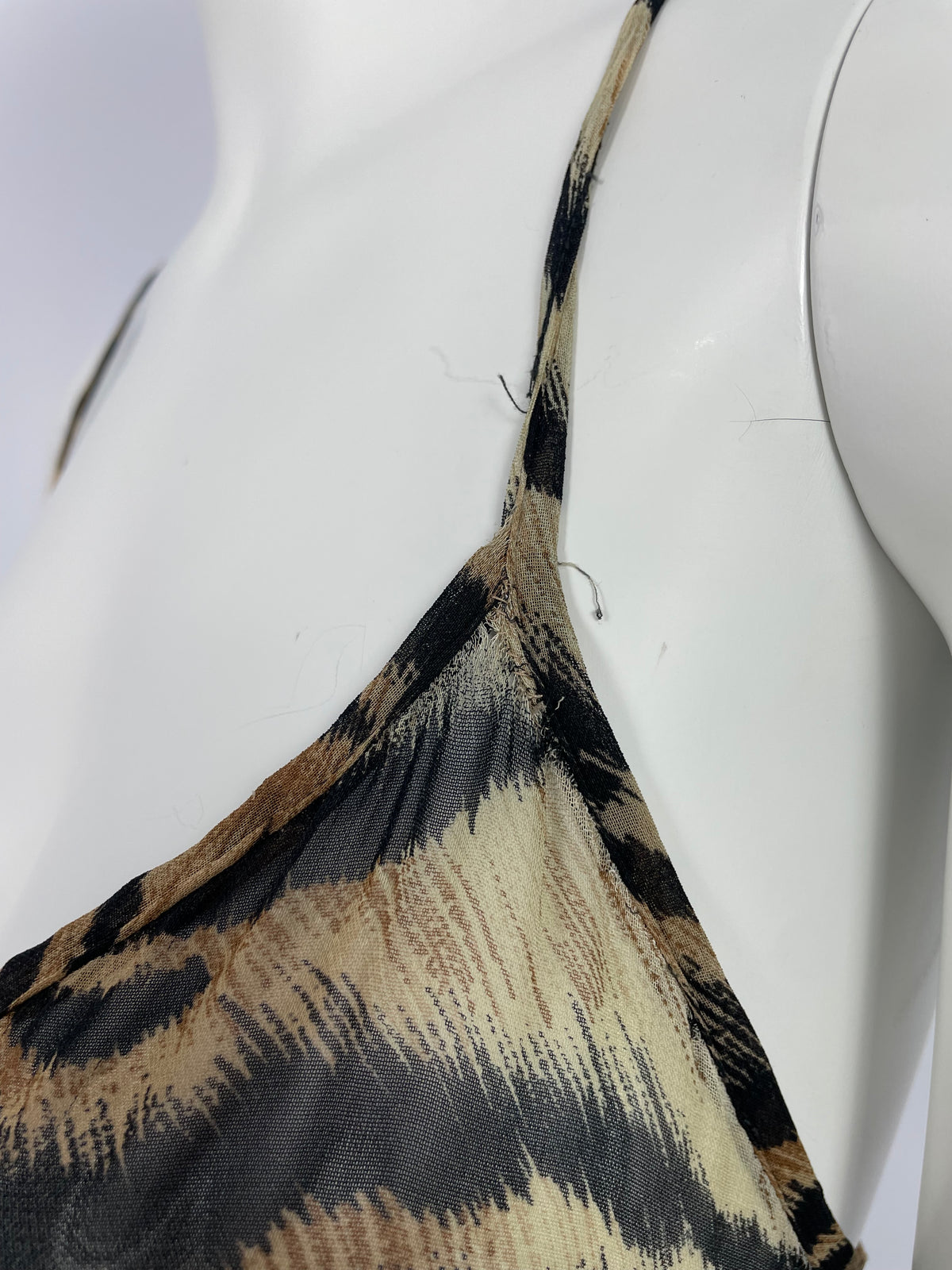 Blumarine 1990's tiger print maxi dress