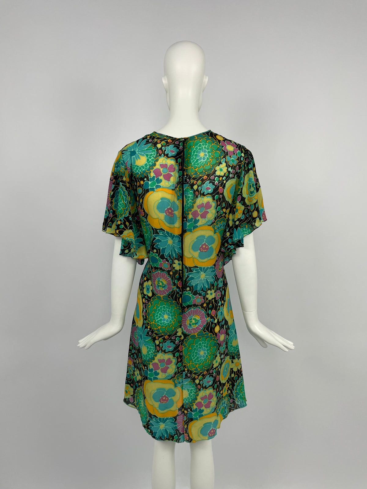 Miss Dior 1960's print dress