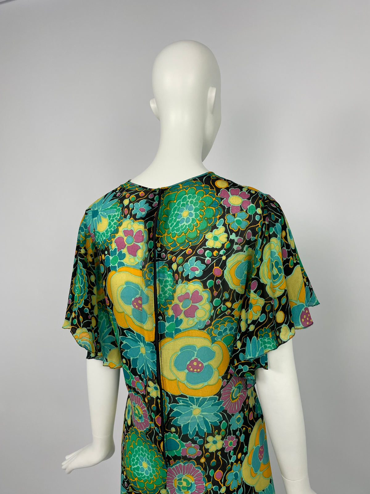 Miss Dior 1960's print dress