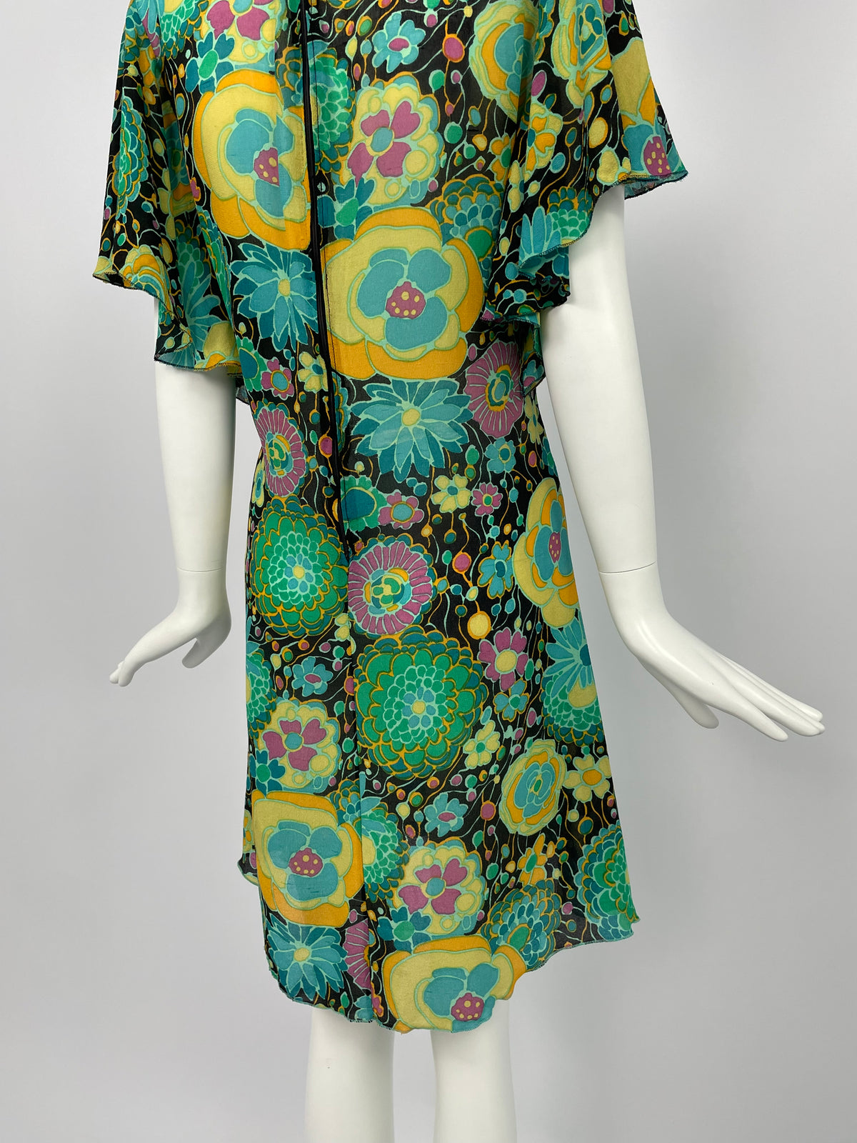Miss Dior 1960's print dress