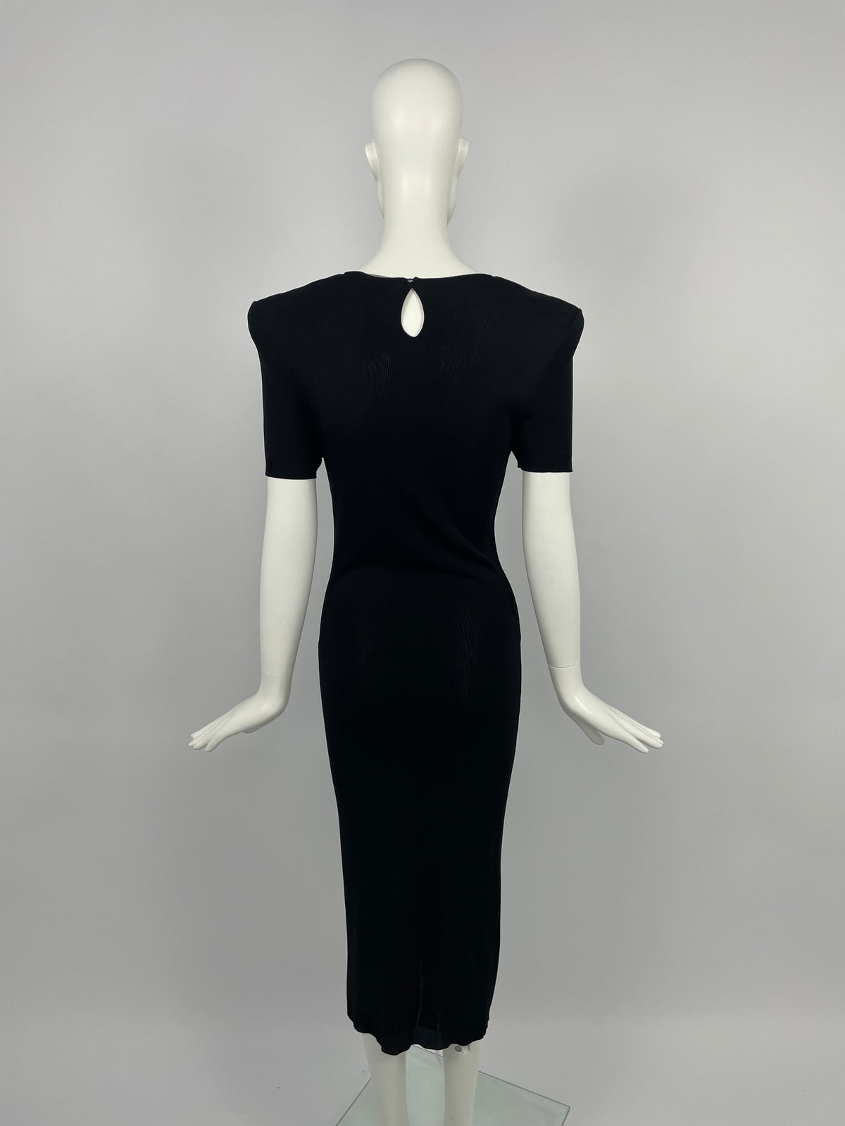 Alexander McQueen 2000's padded shoulders maxi dress