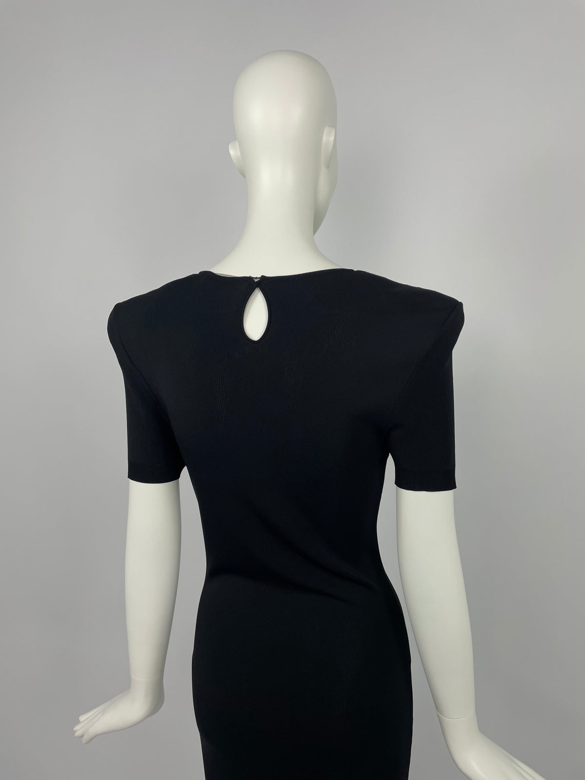 Alexander McQueen 2000's padded shoulders maxi dress