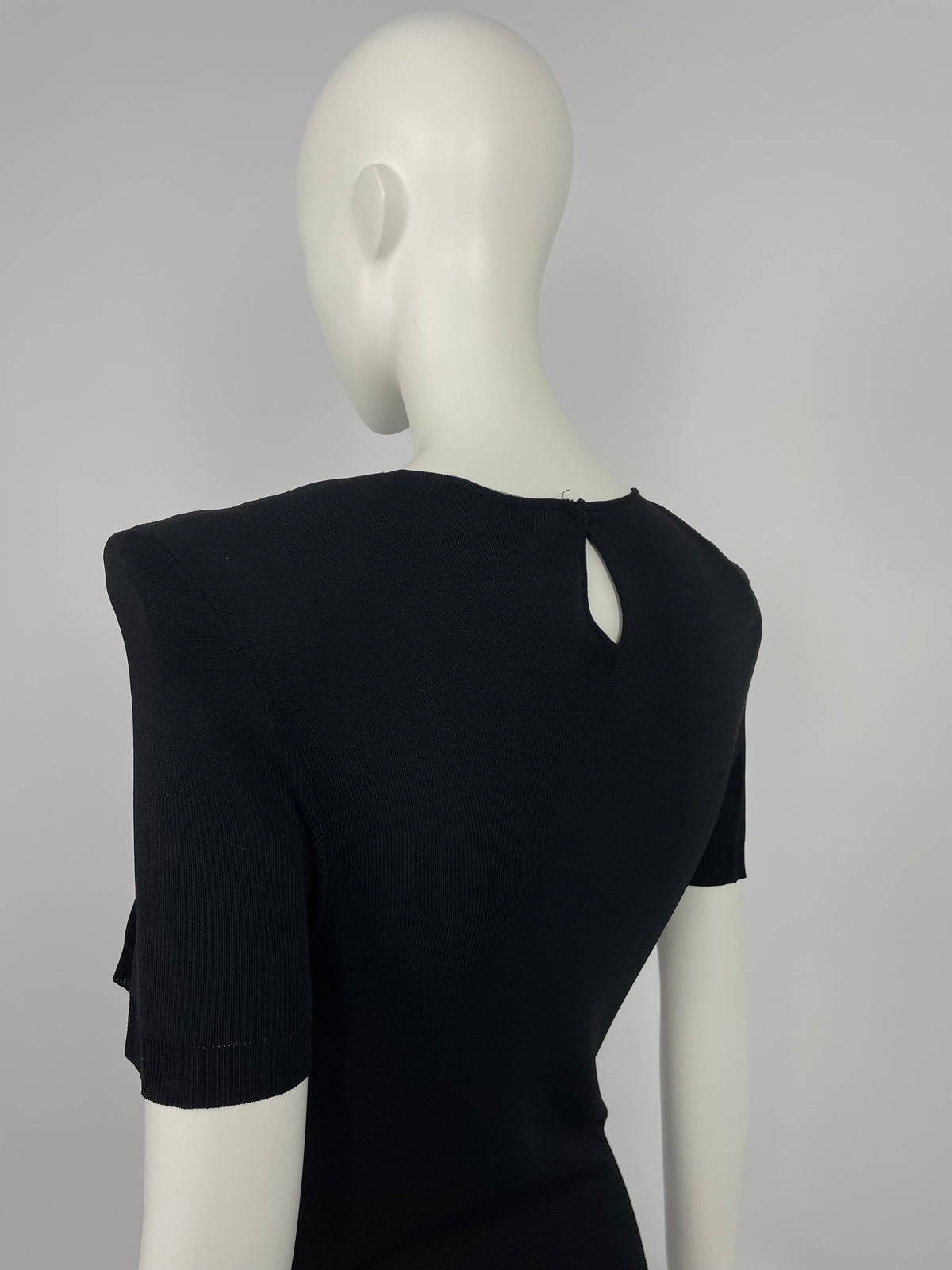 Alexander McQueen 2000's padded shoulders maxi dress