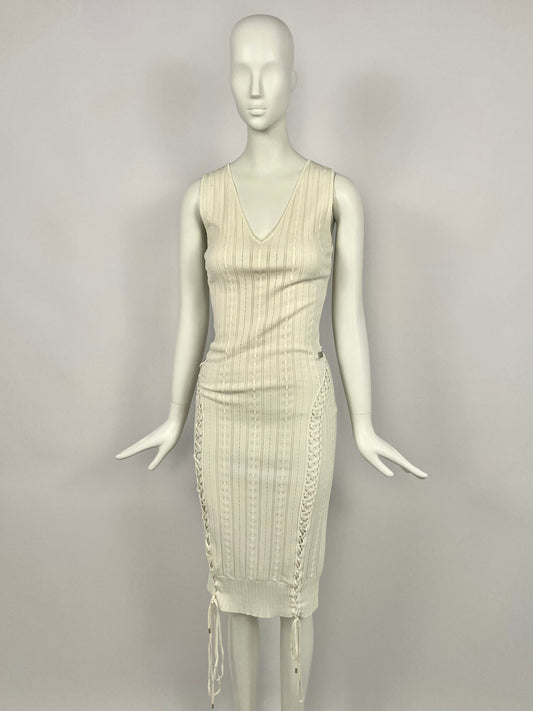 Dior by John Galliano S/S 2004 bondage maxi dress