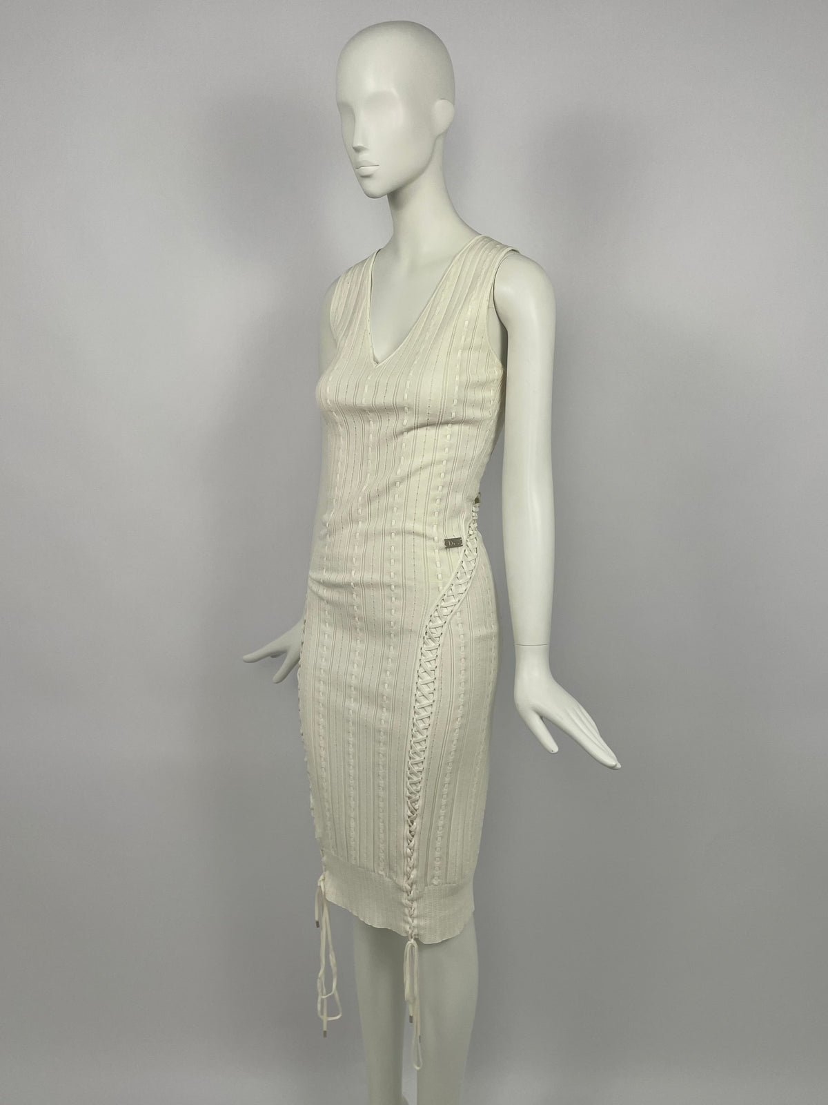 Dior by John Galliano S/S 2004 bondage maxi dress
