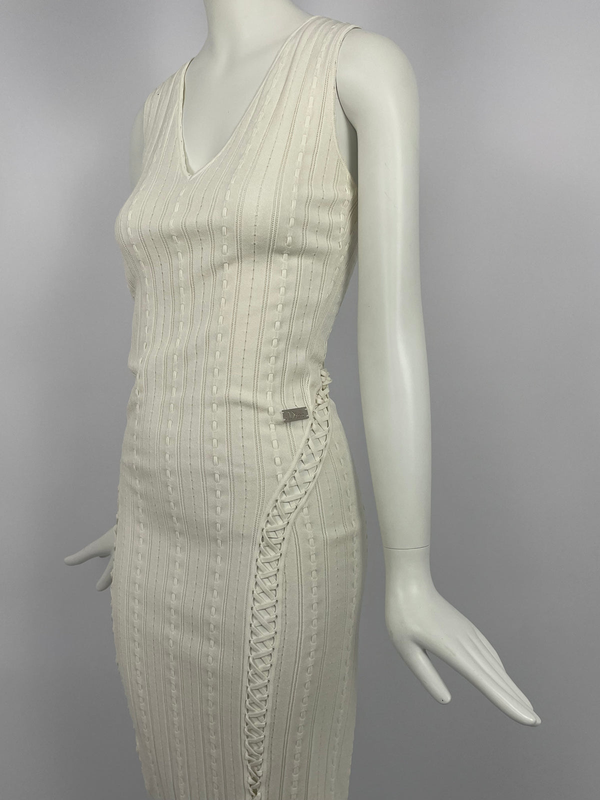 Dior by John Galliano S/S 2004 bondage maxi dress