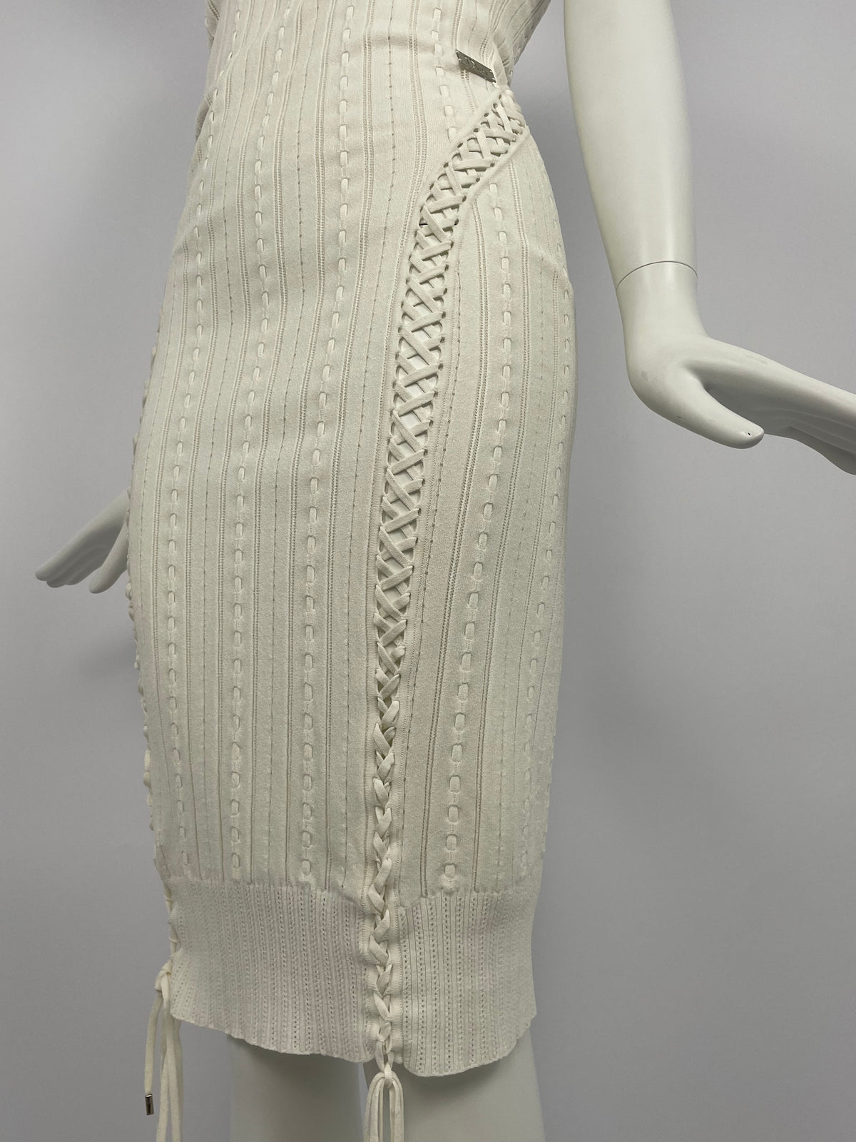 Dior by John Galliano S/S 2004 bondage maxi dress