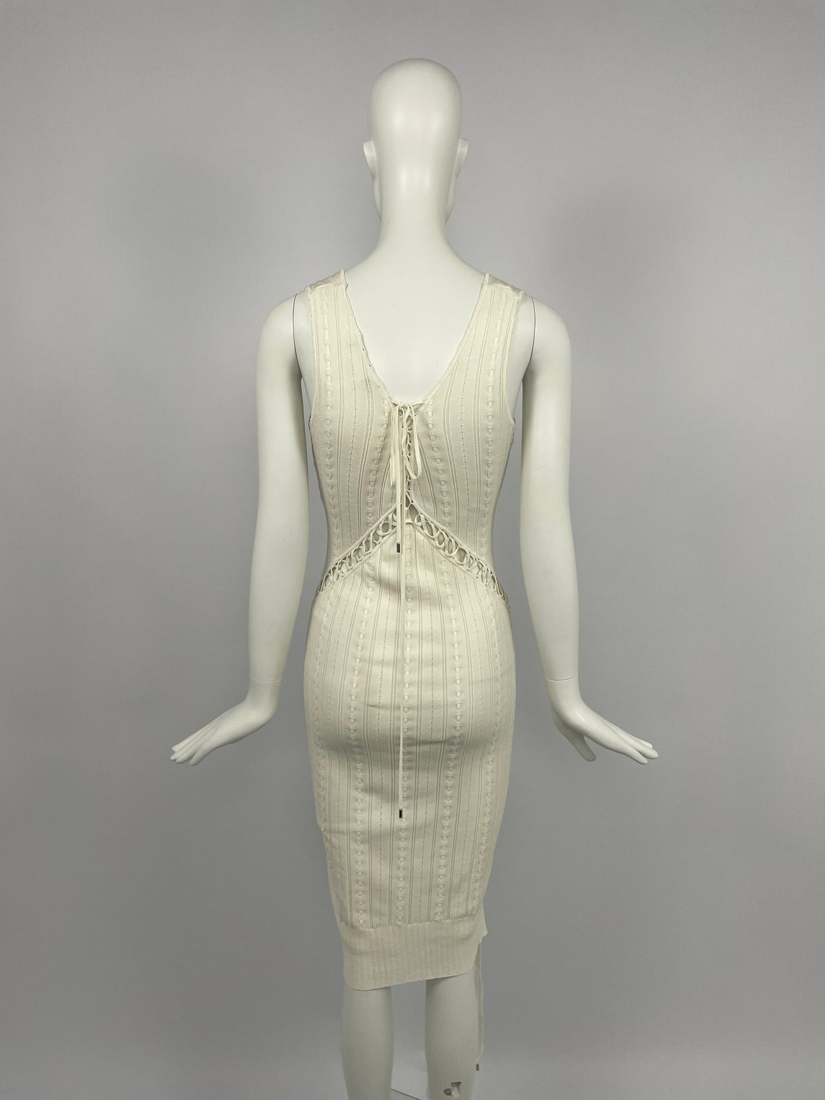 Dior by John Galliano S/S 2004 bondage maxi dress
