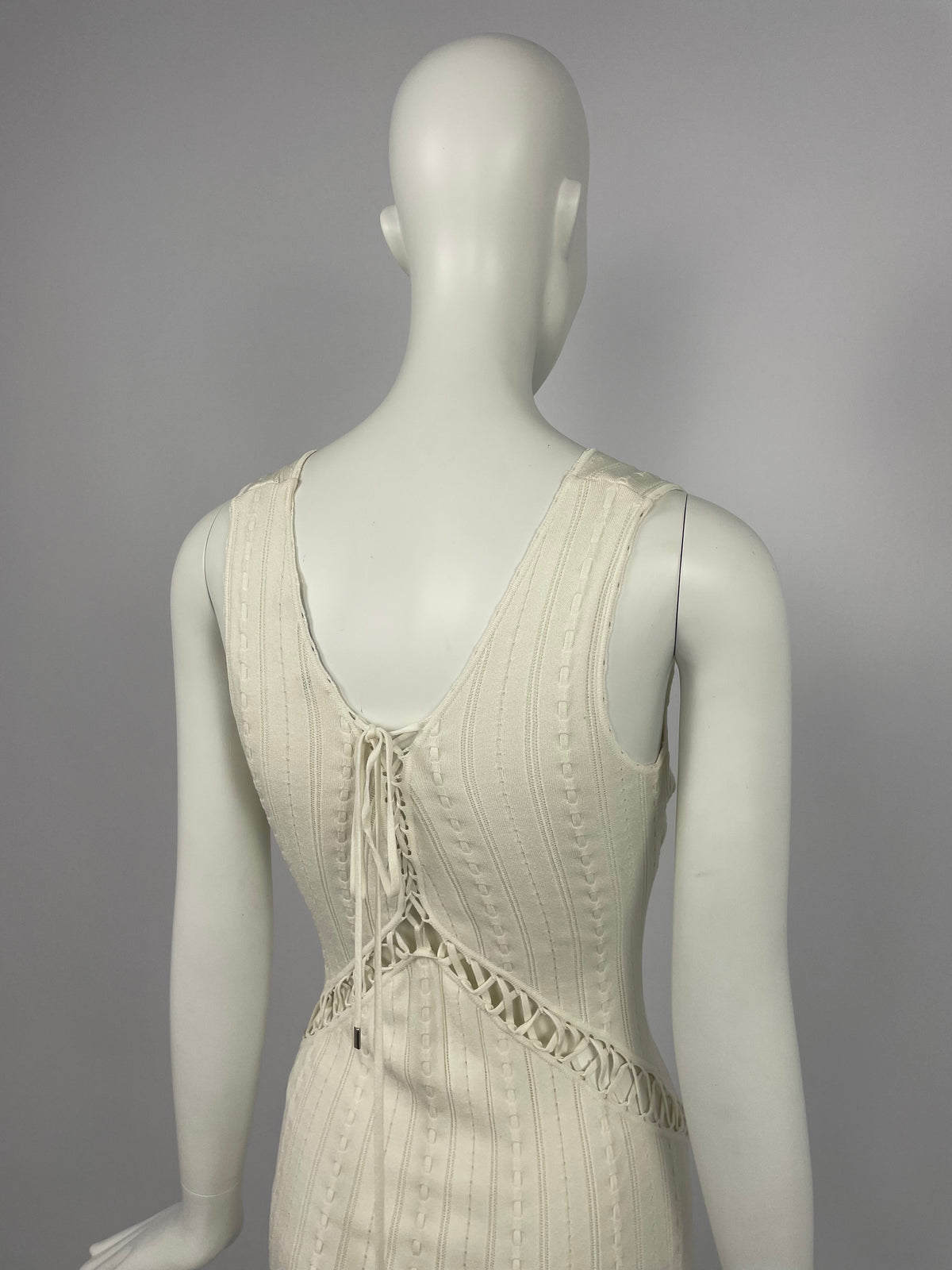 Dior by John Galliano S/S 2004 bondage maxi dress