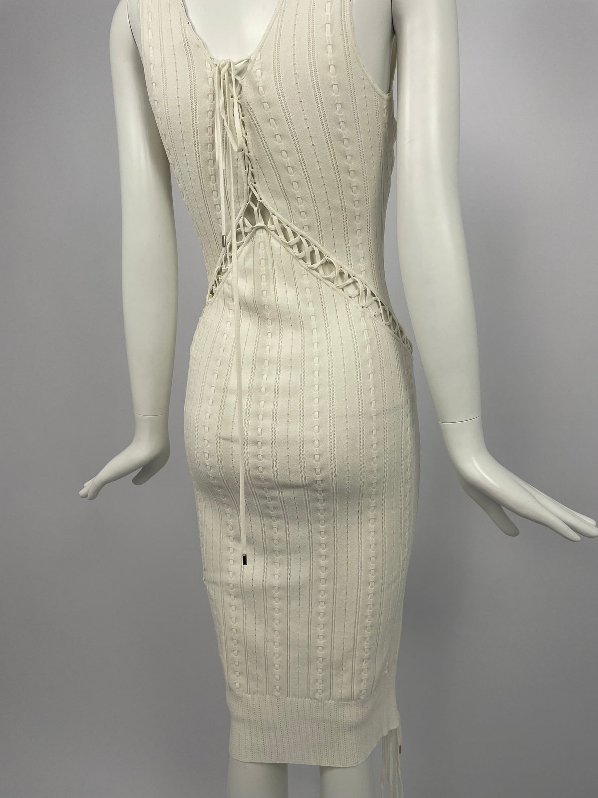 Dior by John Galliano S/S 2004 bondage maxi dress